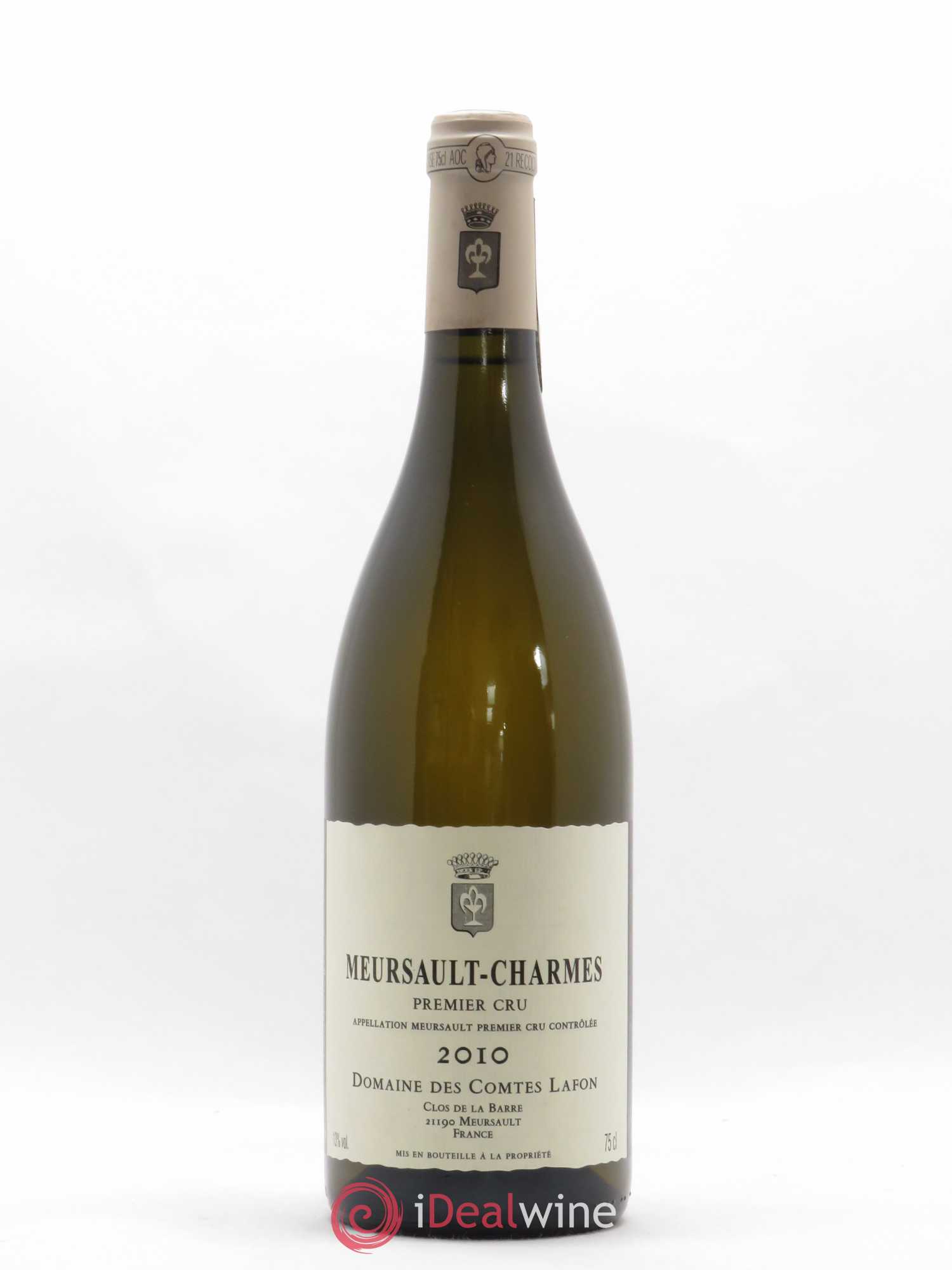 Meursault 1er Cru Charmes Comtes Lafon (Domaine des) 2010 - Lot de 1 bouteille - 0