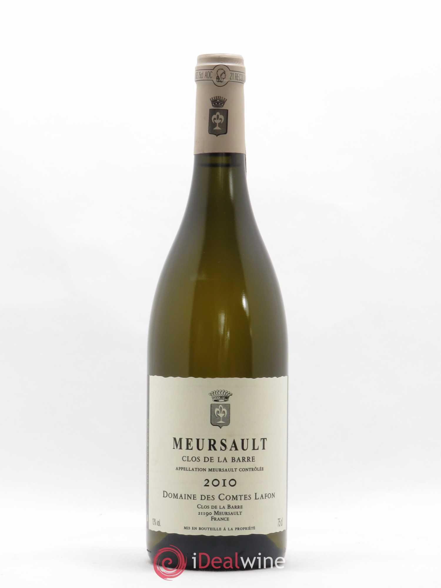 Meursault Clos de la Barre Comtes Lafon (Domaine des) 2010 - Lot de 1 bouteille - 0
