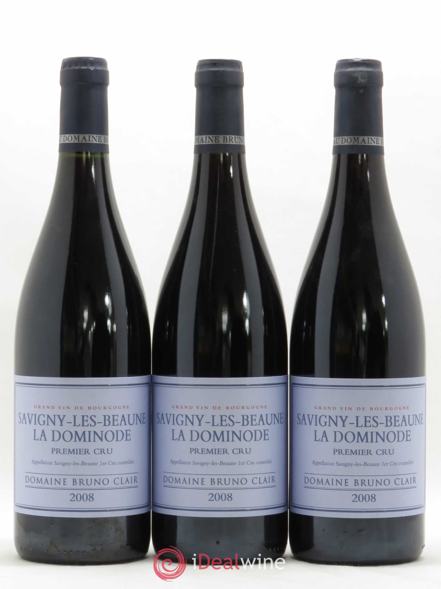Savigny-lès-Beaune 1er Cru La Dominode Bruno Clair (Domaine) 2008 - Lot de 3 bouteilles - 0