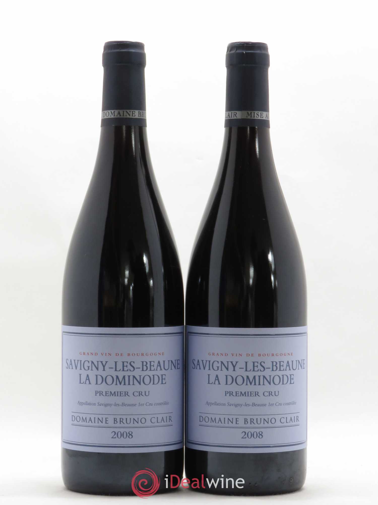 Savigny-lès-Beaune 1er Cru La Dominode Bruno Clair (Domaine) 2008 - Lot de 2 bouteilles - 0