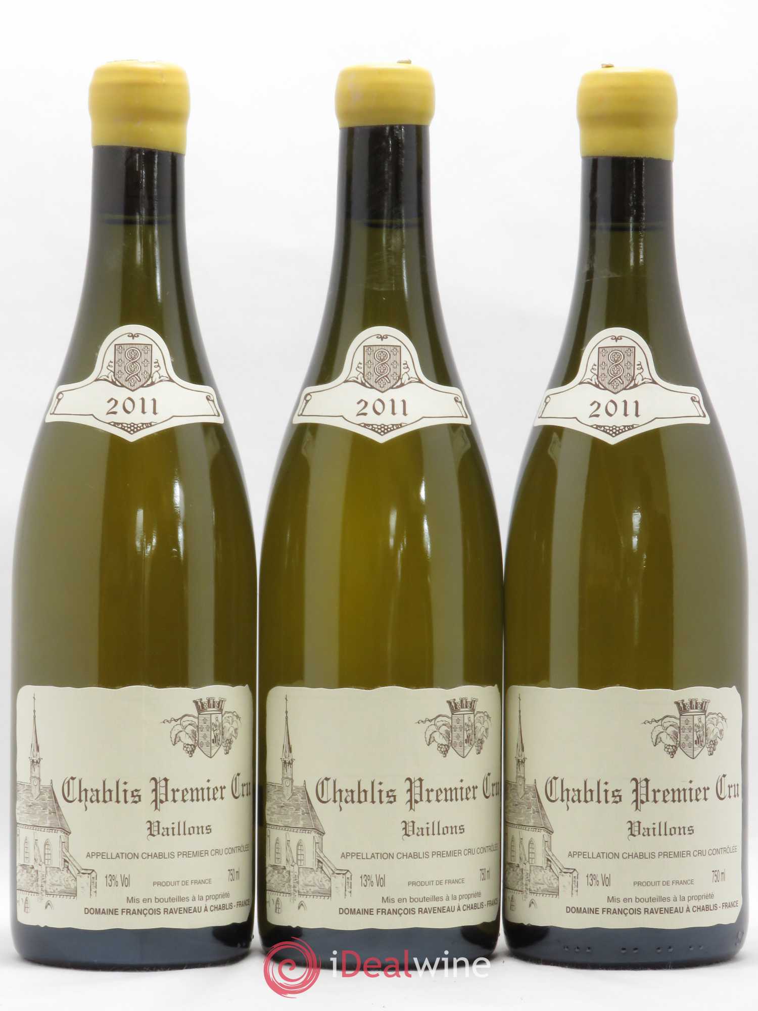 Chablis 1er Cru Vaillons Raveneau (Domaine) 2011 - Lot de 3 bouteilles - 0