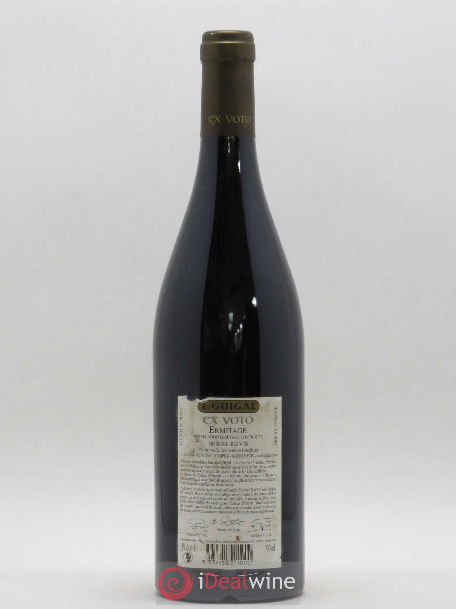 Ermitage Ex Voto Guigal 2006 - Lot de 1 bouteille - 1
