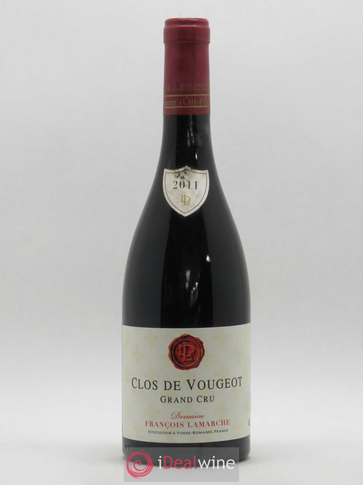 Clos de Vougeot Grand Cru Lamarche (Domaine) 2011 - Lot de 1 bouteille - 0