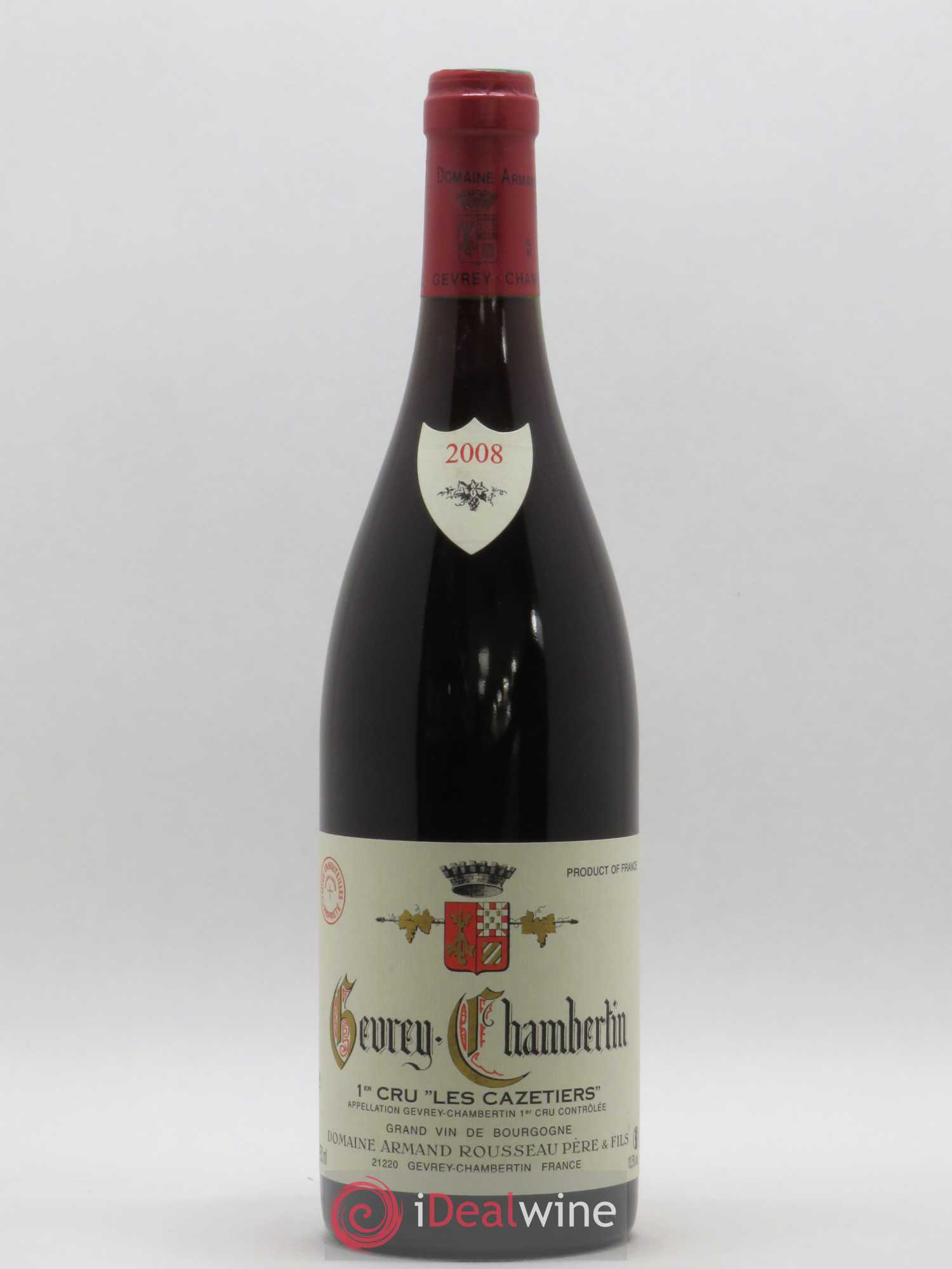 Gevrey-Chambertin 1er Cru Les Cazetiers Armand Rousseau (Domaine) 2008 - Lot de 1 bouteille - 0