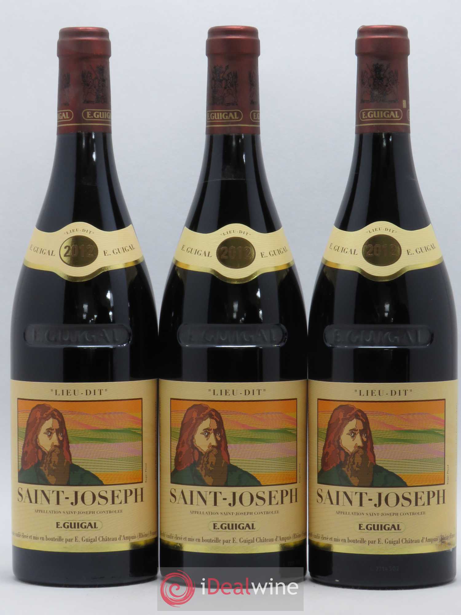 Saint-Joseph Lieu-dit Saint-Joseph Guigal 2012 - Lot de 3 bouteilles - 0
