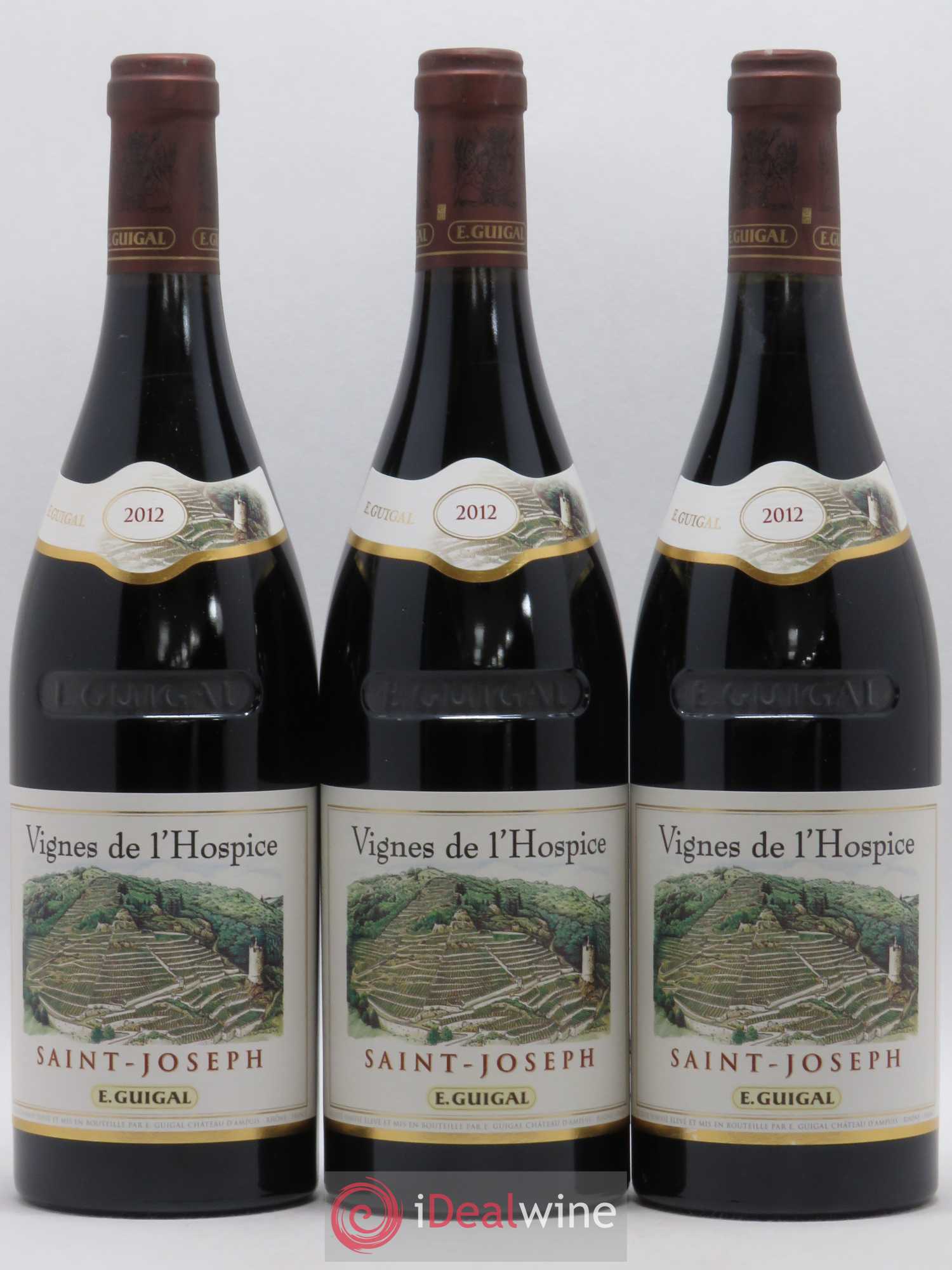 Saint-Joseph Vignes de l'Hospice Guigal 2012 - Lot de 3 bouteilles - 0