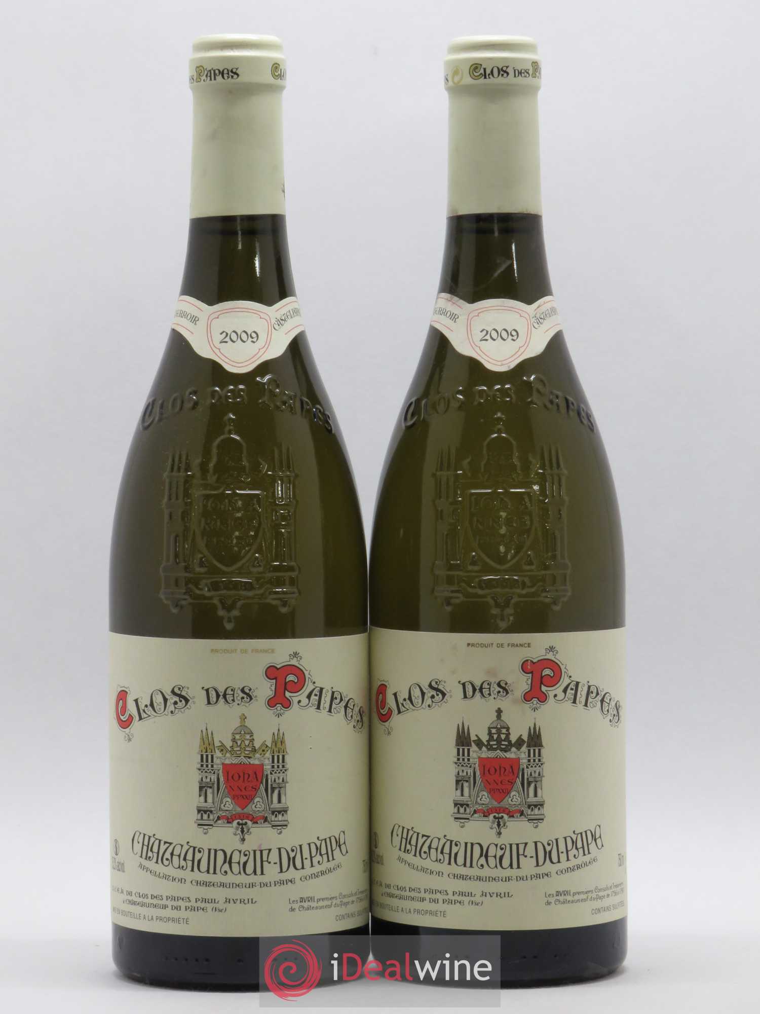 Châteauneuf-du-Pape Clos des Papes - Paul Avril 2009 - Posten von 2 Flaschen - 0