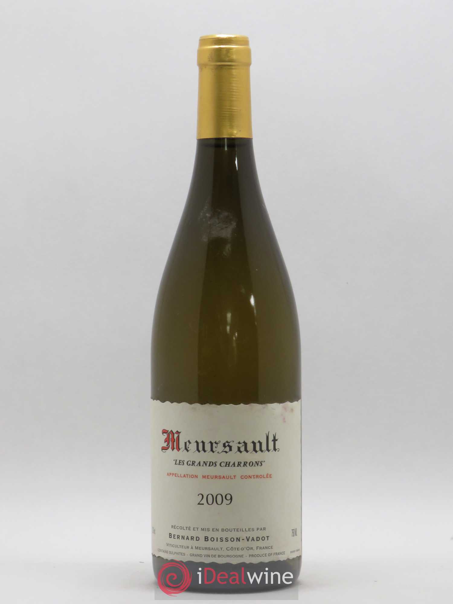 Meursault Les Grands Charrons Boisson-Vadot (Domaine) 2009 - Lot de 1 bouteille - 0