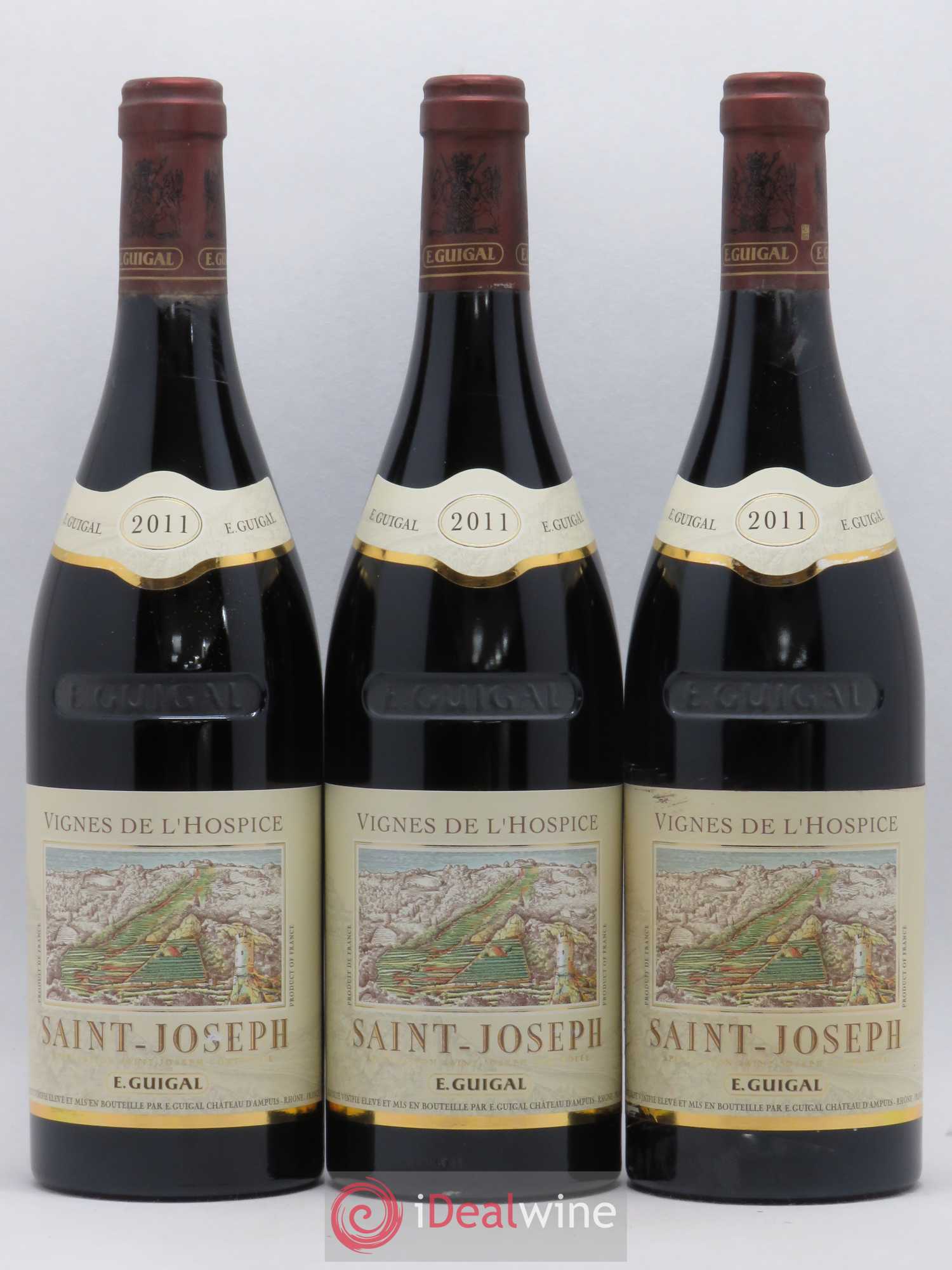 Saint-Joseph Vignes de l'Hospice Guigal 2011 - Lot de 3 bouteilles - 0