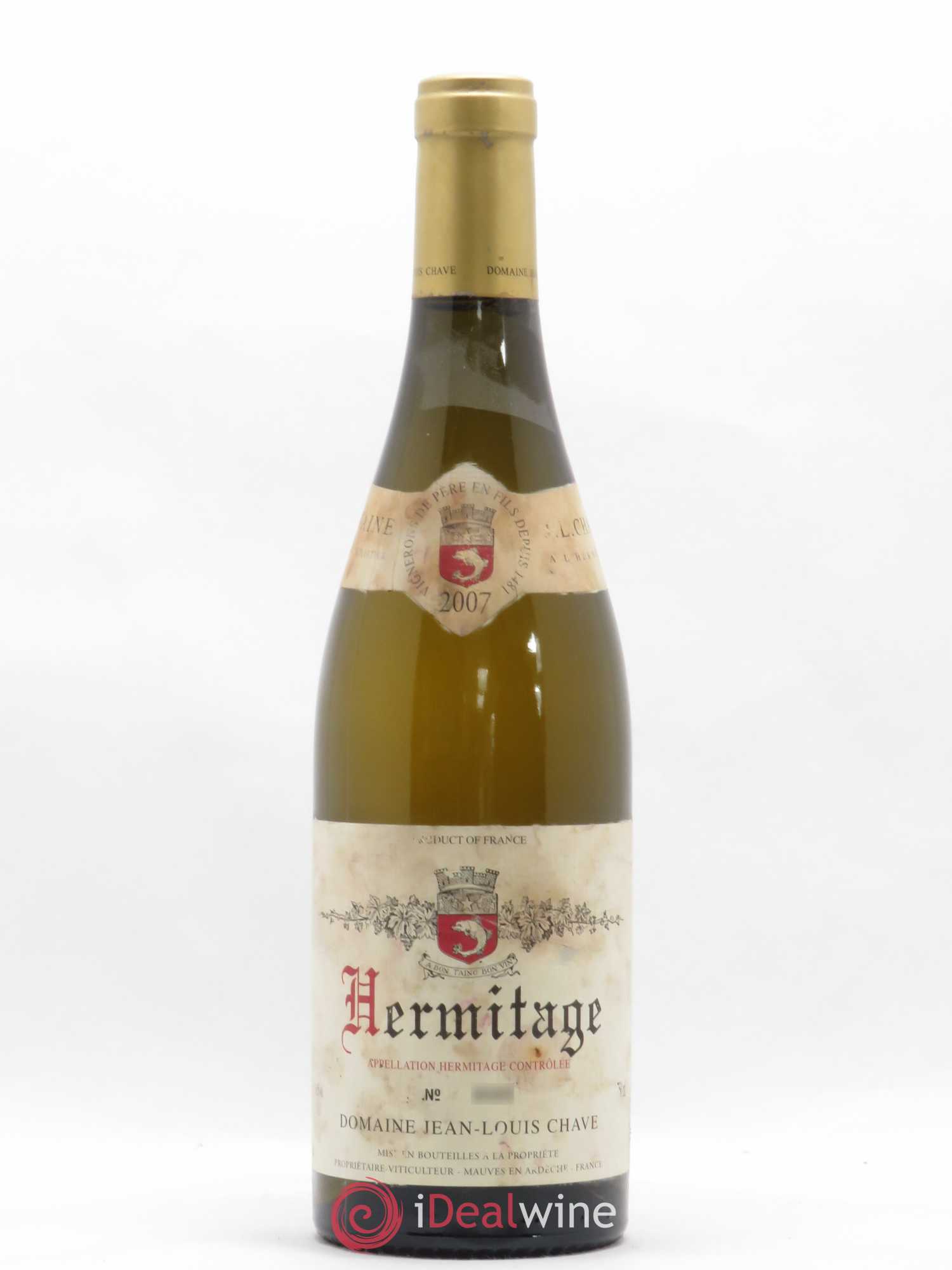 Hermitage Jean-Louis Chave 2007 - Lot de 1 bouteille - 0