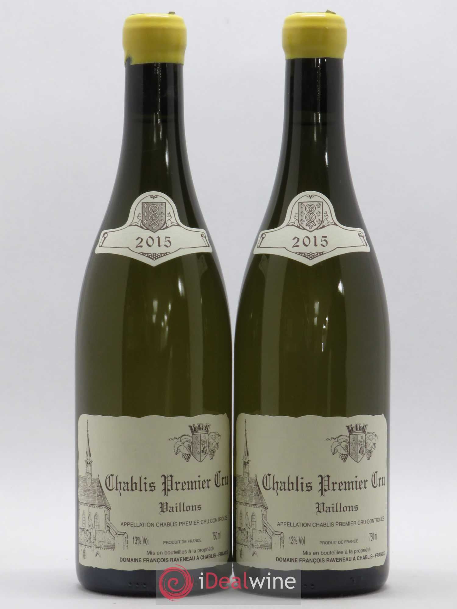 Chablis 1er Cru Vaillons Raveneau (Domaine) 2015 - Lot de 2 bouteilles - 0