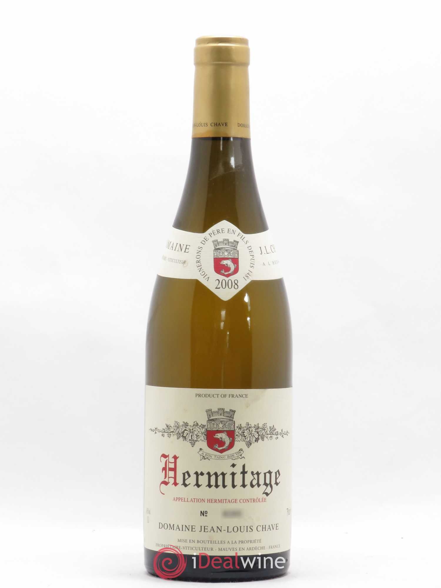 Hermitage Jean-Louis Chave 2008 - Lot de 1 bouteille - 0