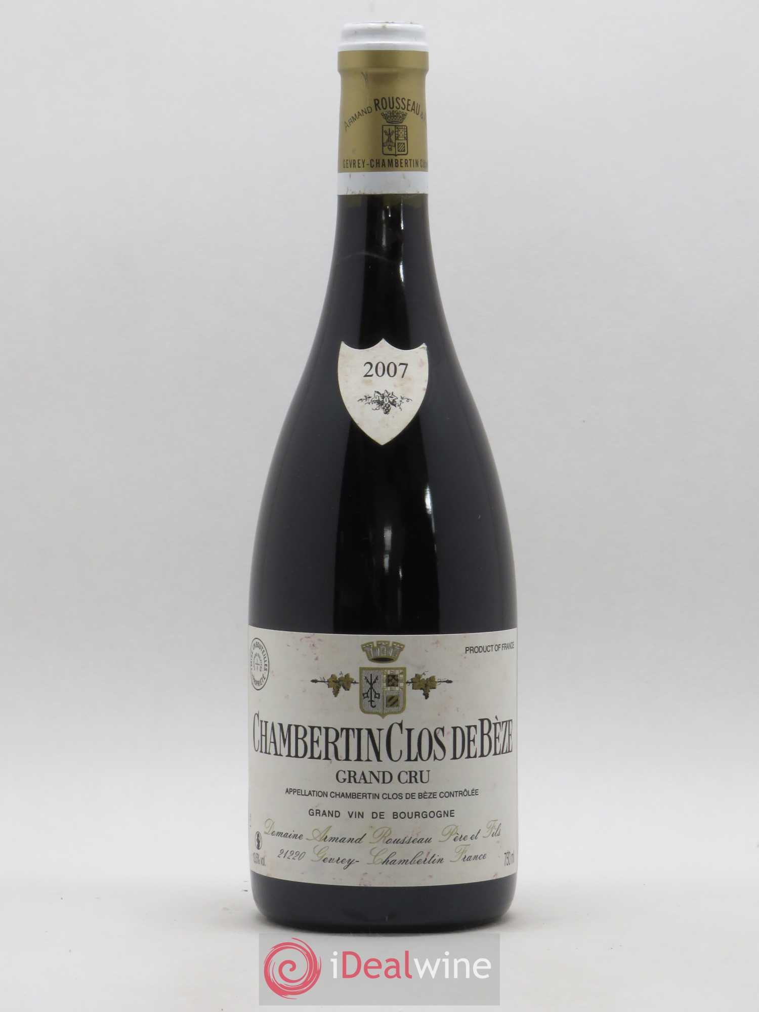 Chambertin Clos de Bèze Grand Cru Armand Rousseau (Domaine) 2007 - Lot de 1 bouteille - 0