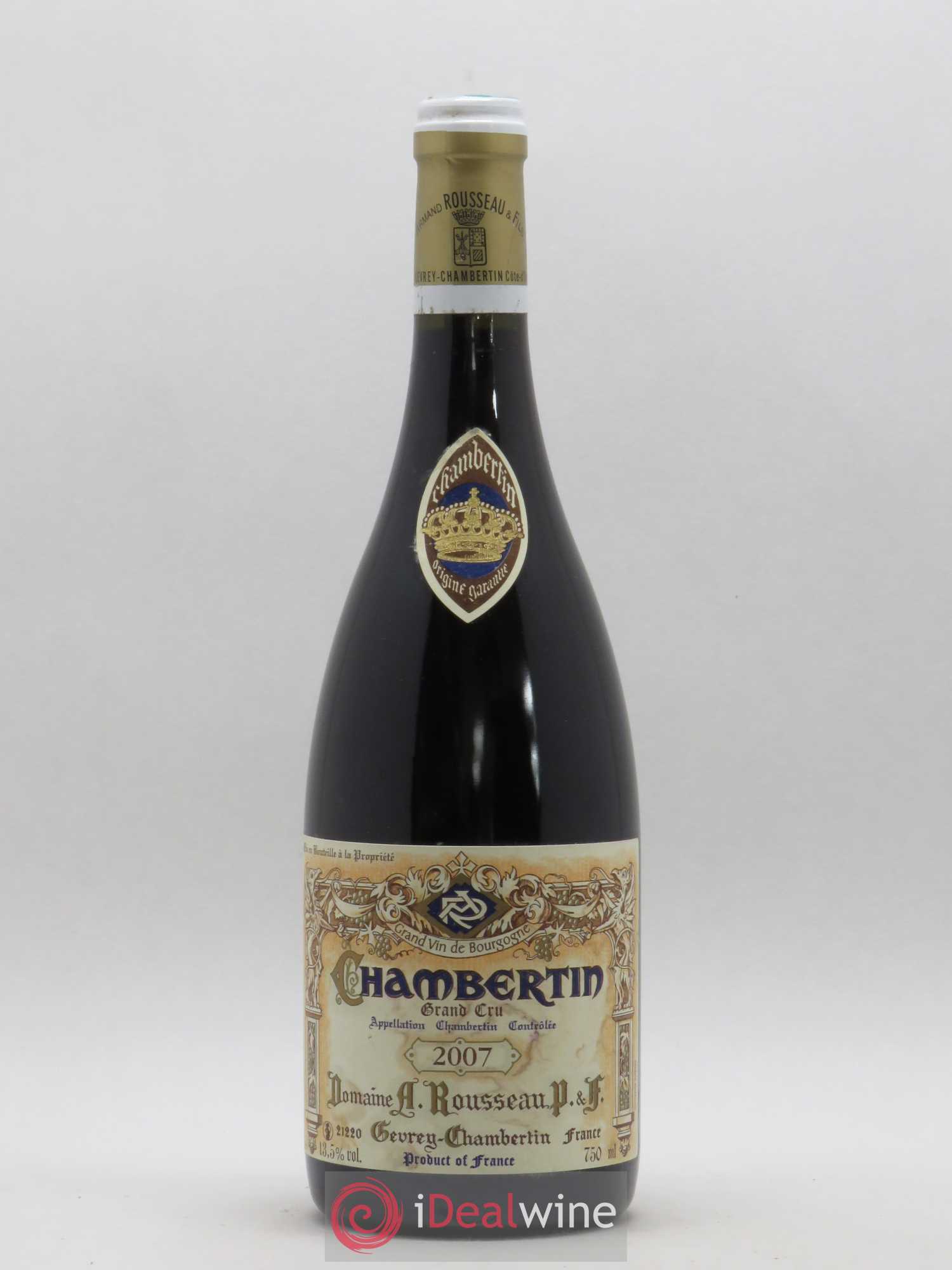Chambertin Grand Cru Armand Rousseau (Domaine) 2007 - Lot de 1 bouteille - 0