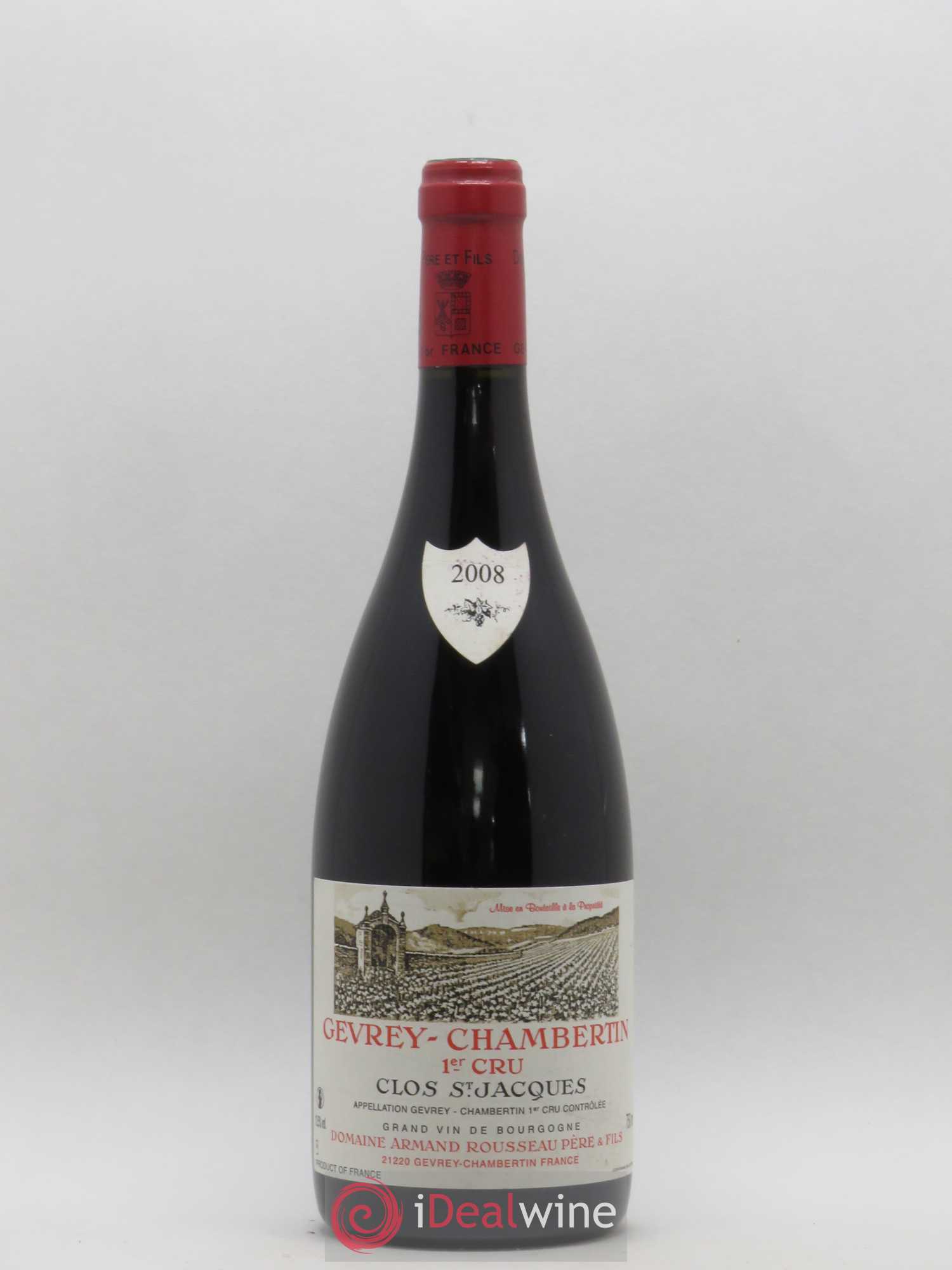 Gevrey-Chambertin 1er Cru Clos Saint-Jacques Armand Rousseau (Domaine) 2008 - Lot de 1 bouteille - 0