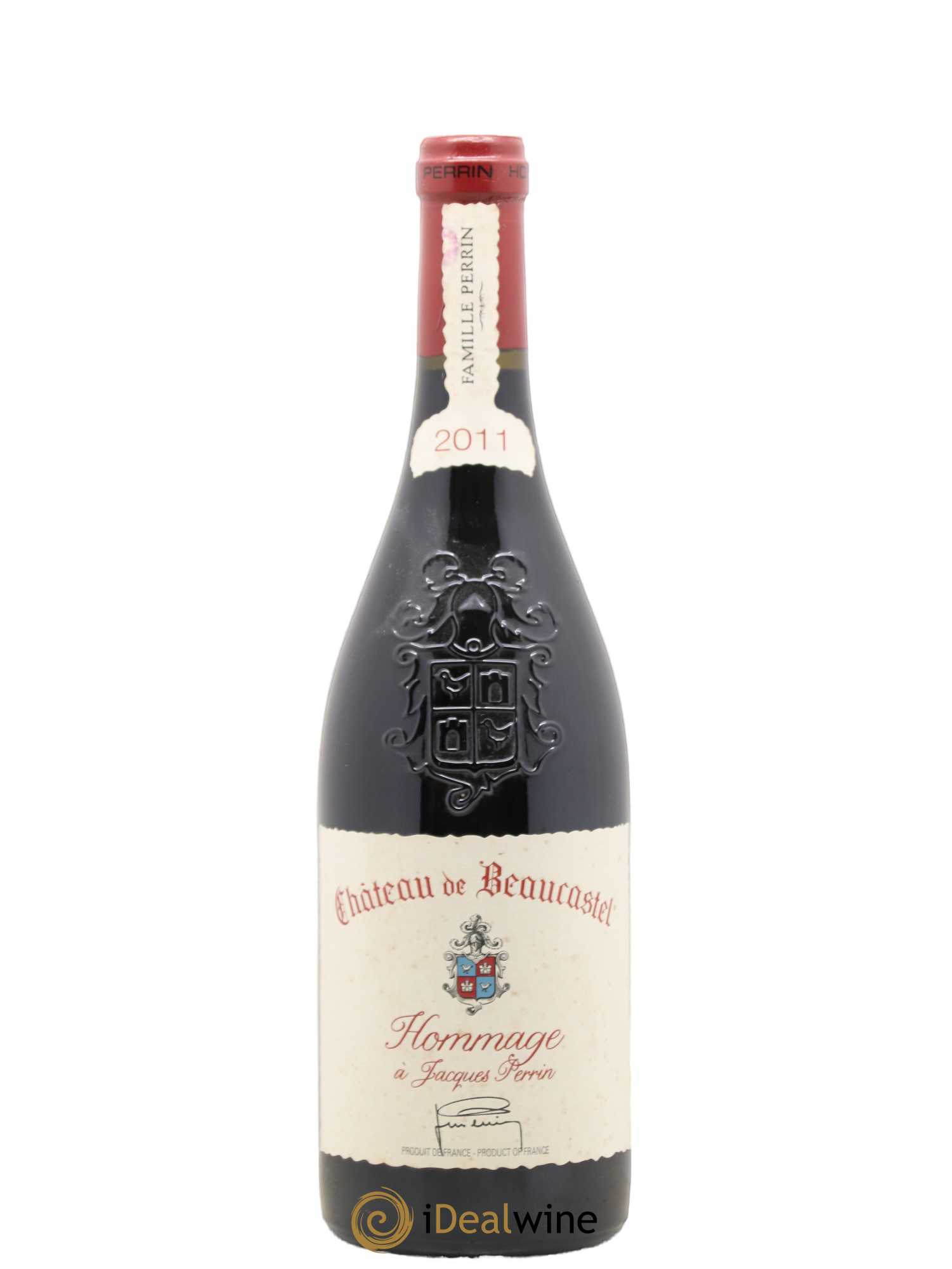 Châteauneuf-du-Pape Château de Beaucastel Hommage à Jacques Perrin Famille Perrin 2011 - Lot de 1 bouteille - 0