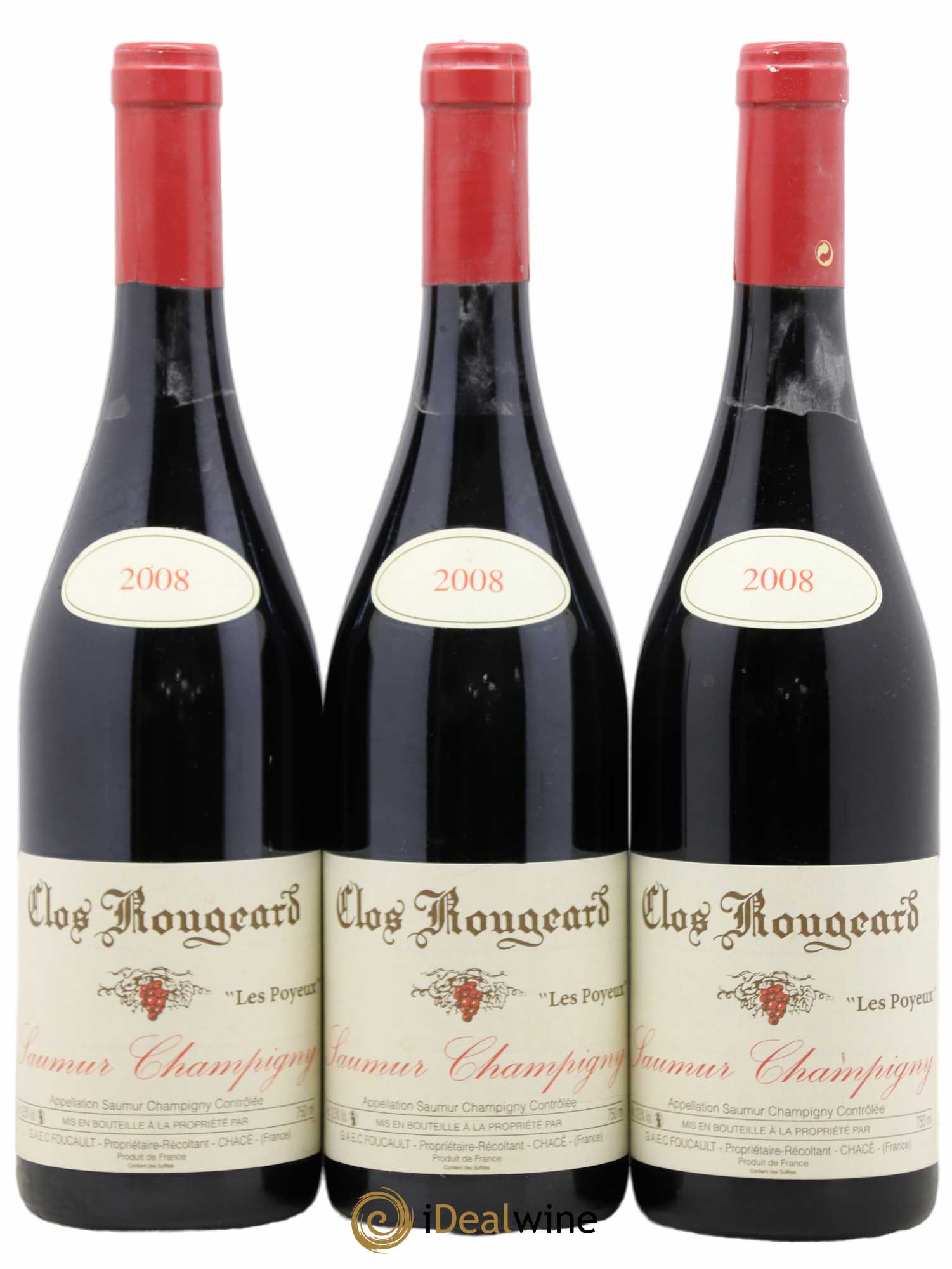 Saumur-Champigny Les Poyeux Clos Rougeard 2008 - Lot de 3 bouteilles - 0