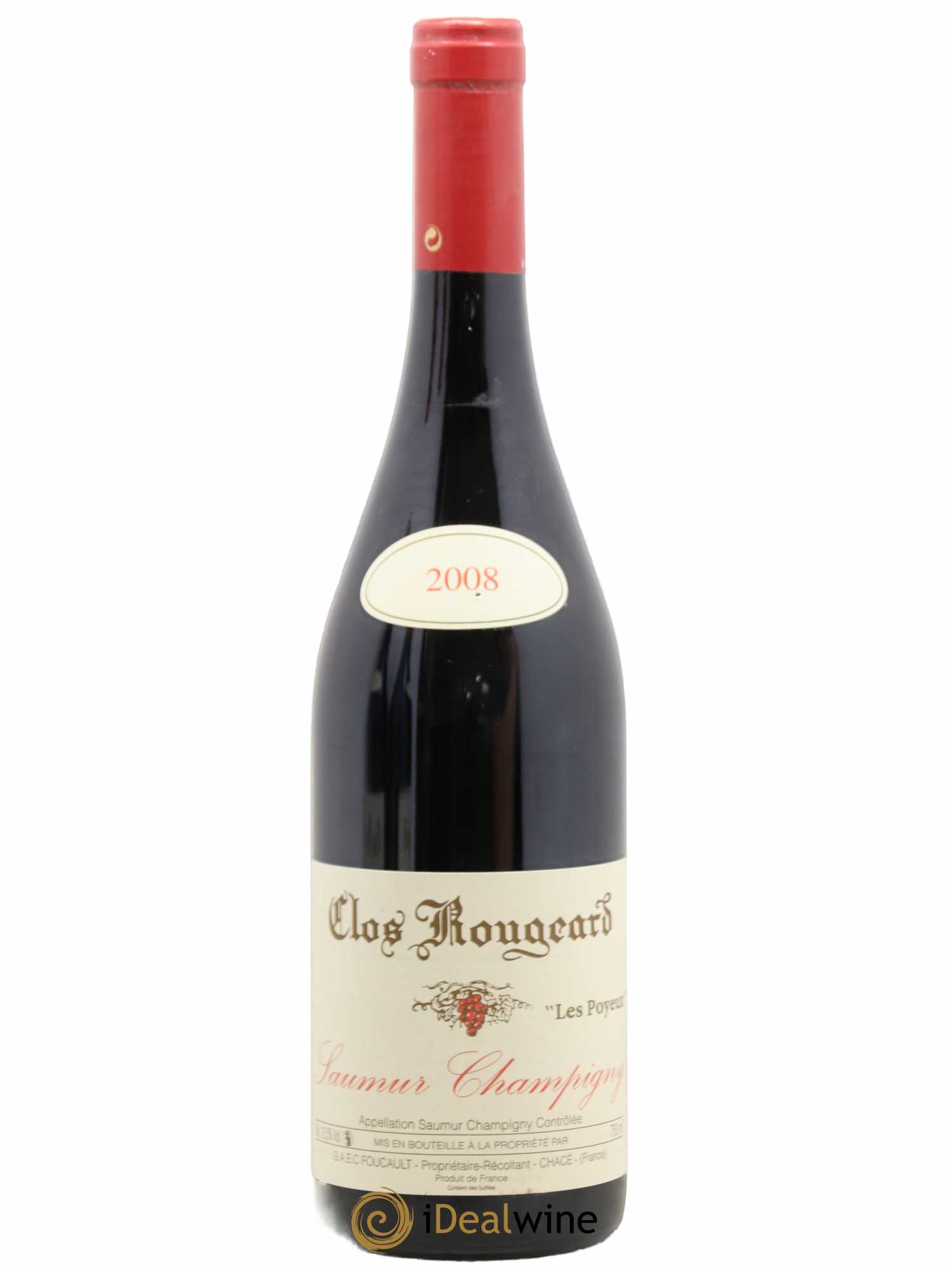 Saumur-Champigny Les Poyeux Clos Rougeard 2008 - Lot de 1 bouteille - 0