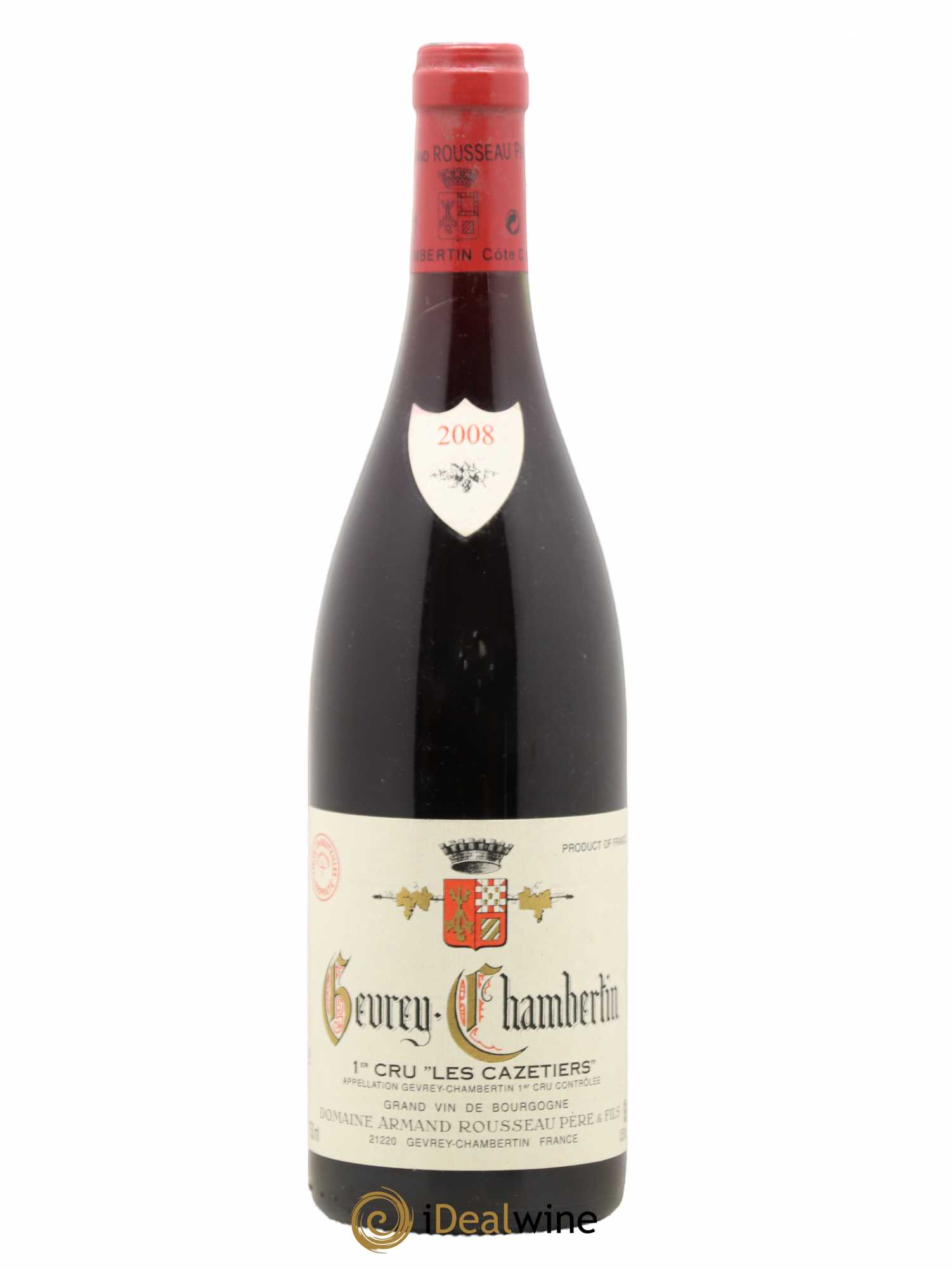 Gevrey-Chambertin 1er Cru Les Cazetiers Armand Rousseau (Domaine) 2008 - Lot de 1 bouteille - 0