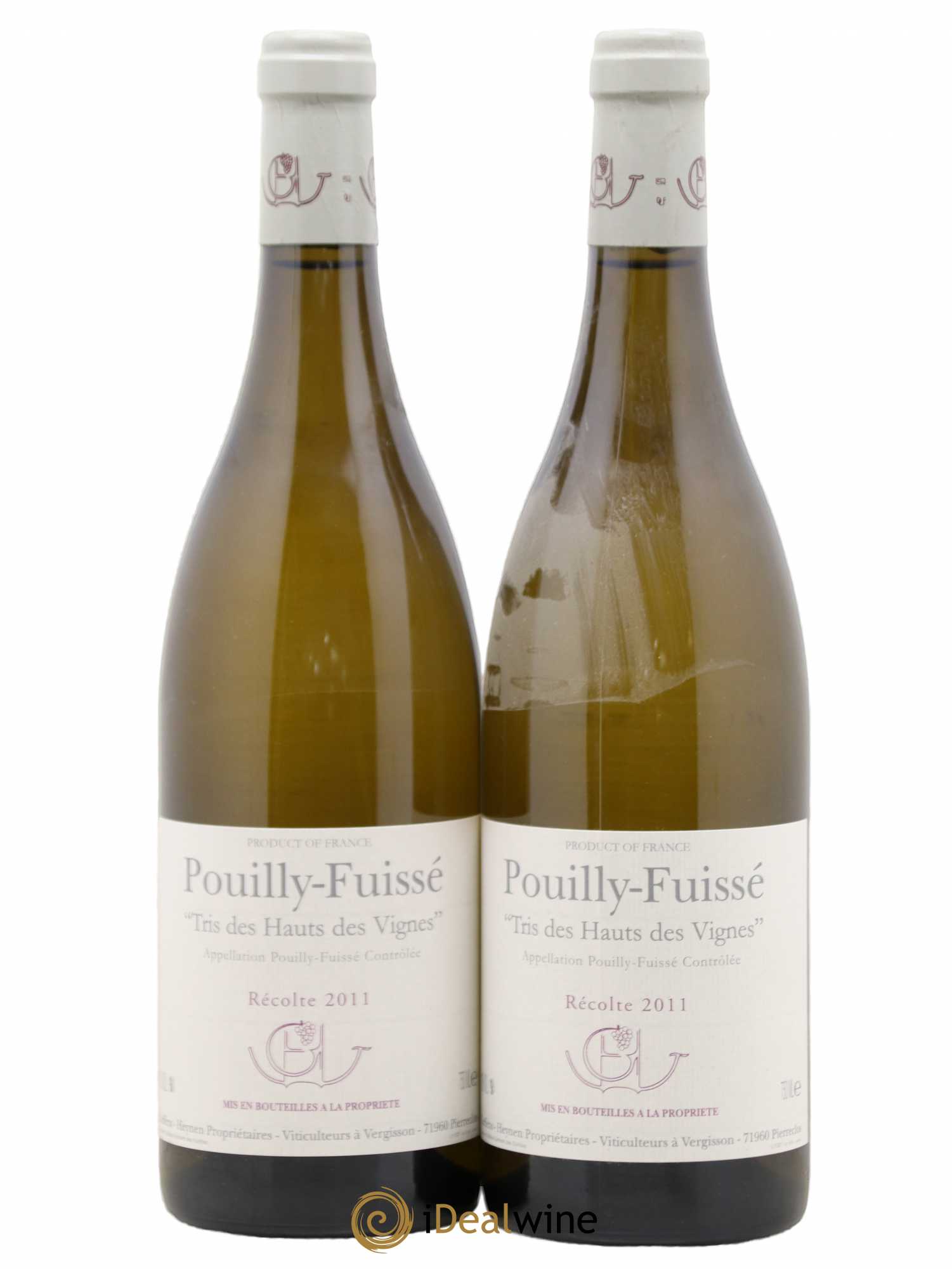 Pouilly-Fuissé Tris des Hauts des Vignes Guffens-Heynen 2011 - Lot de 2 bouteilles - 0