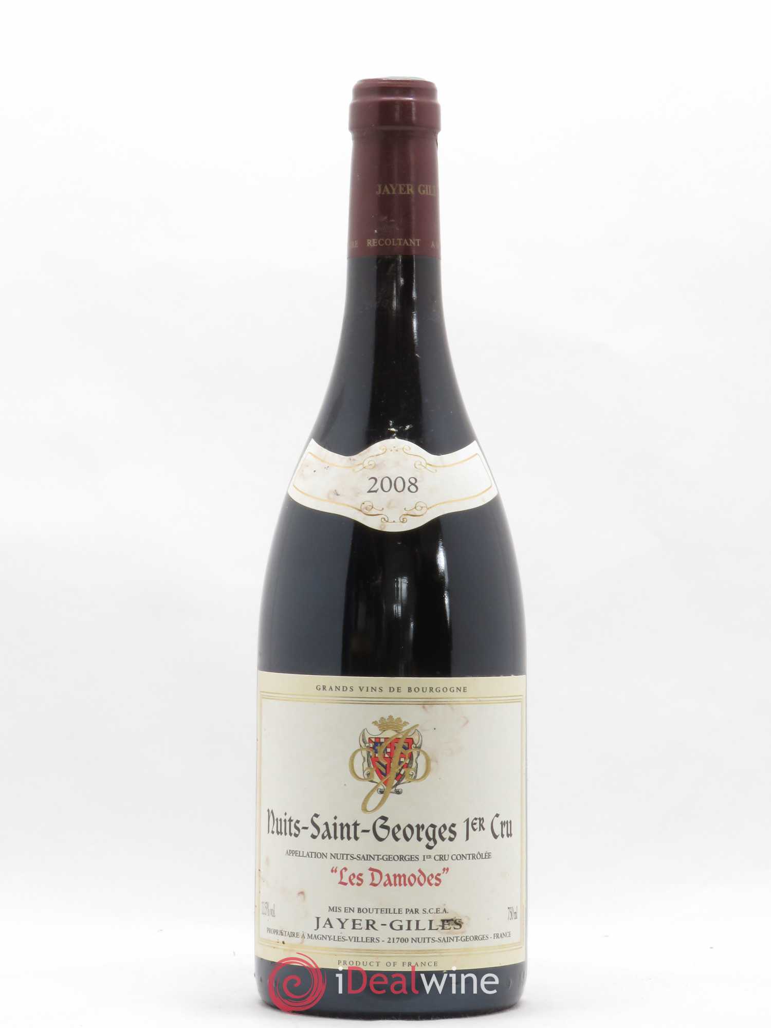 Nuits-Saint-Georges 1er Cru Les Damodes Jayer-Gilles 2008 - Lot de 1 bouteille - 0