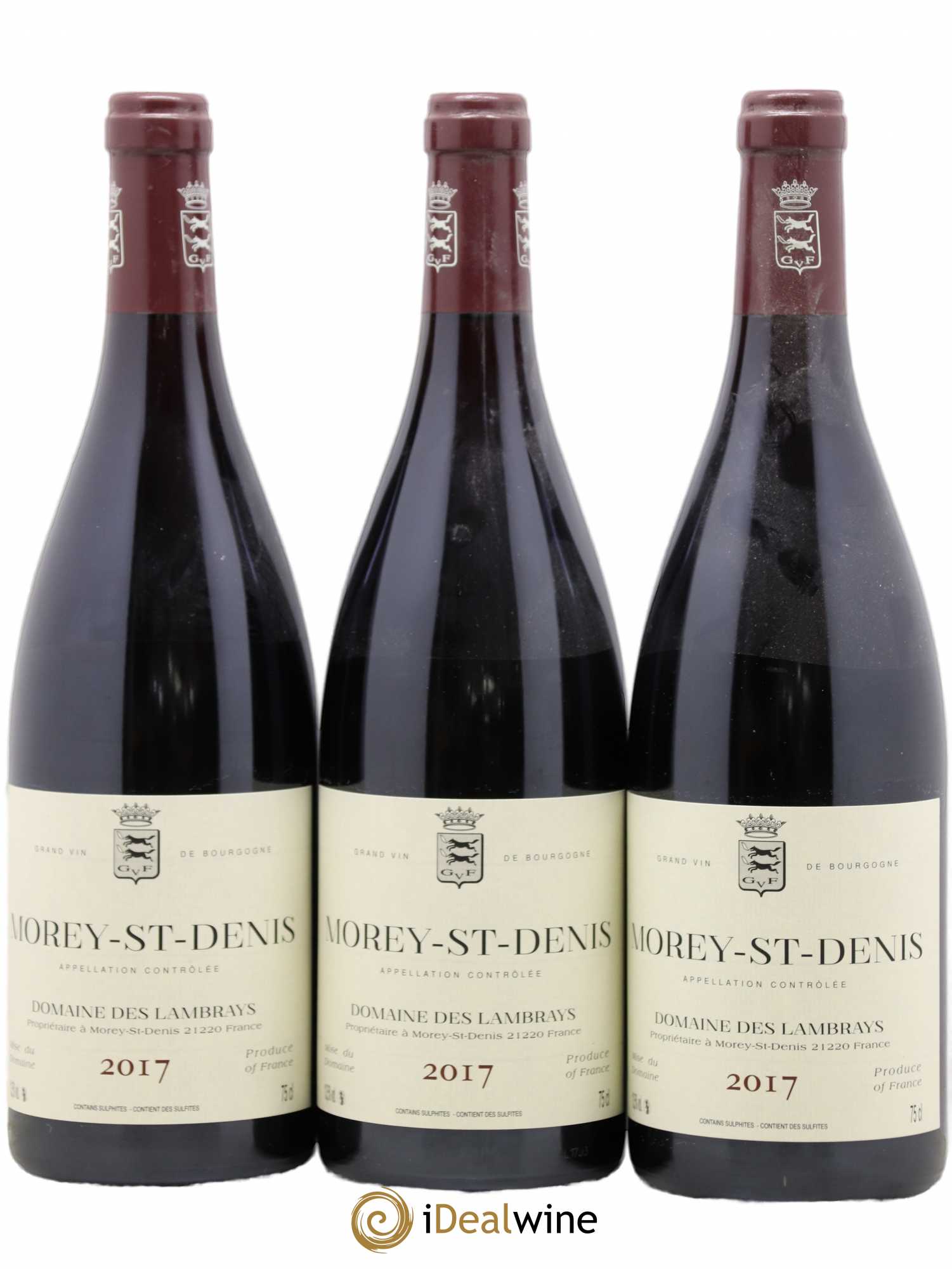 Morey-Saint-Denis Domaine des Lambrays 2017 - Lot de 3 bouteilles - 0