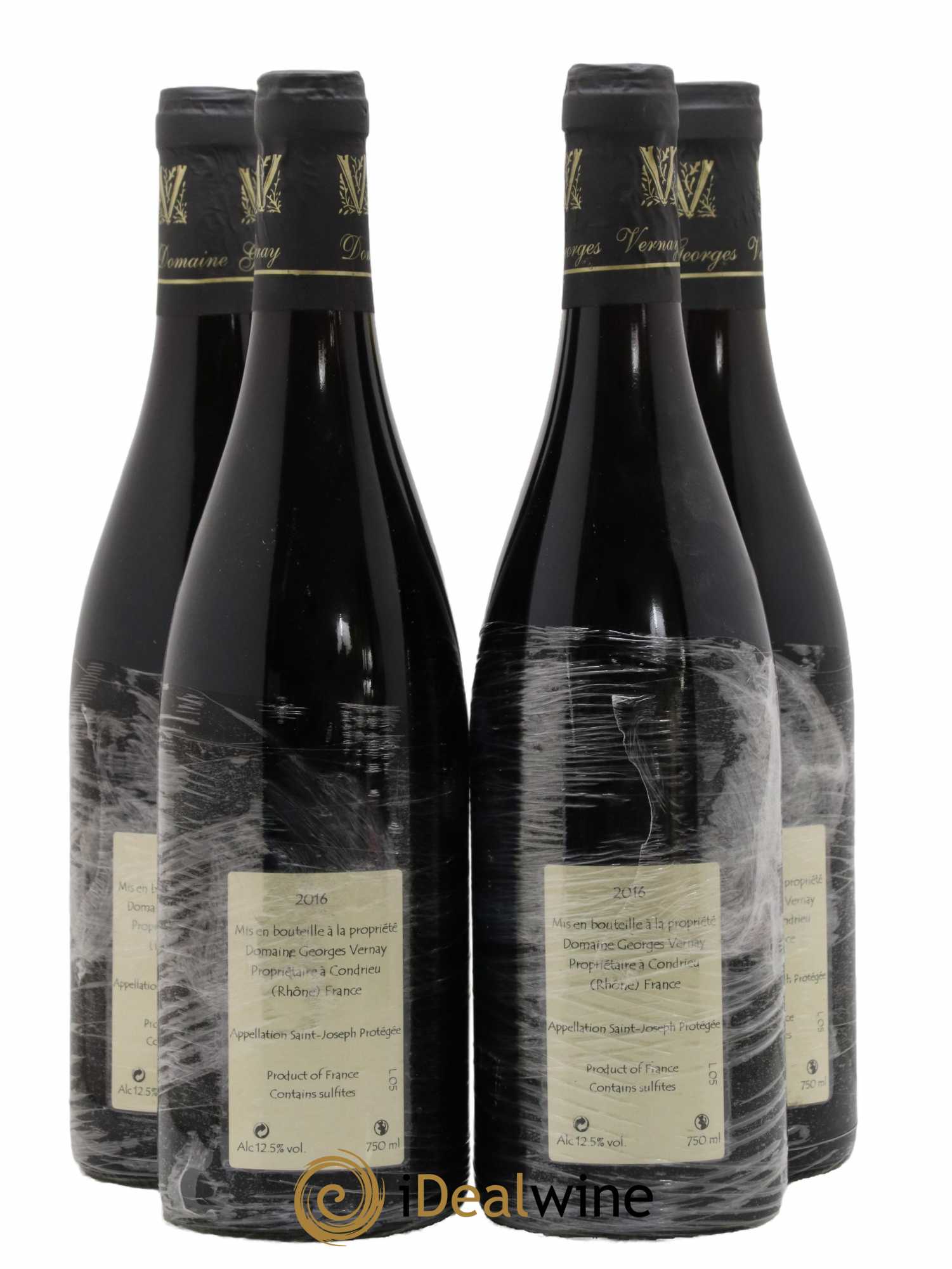 Saint-Joseph Terres d'Encre Georges Vernay 2016 - Lot de 4 bouteilles - 1