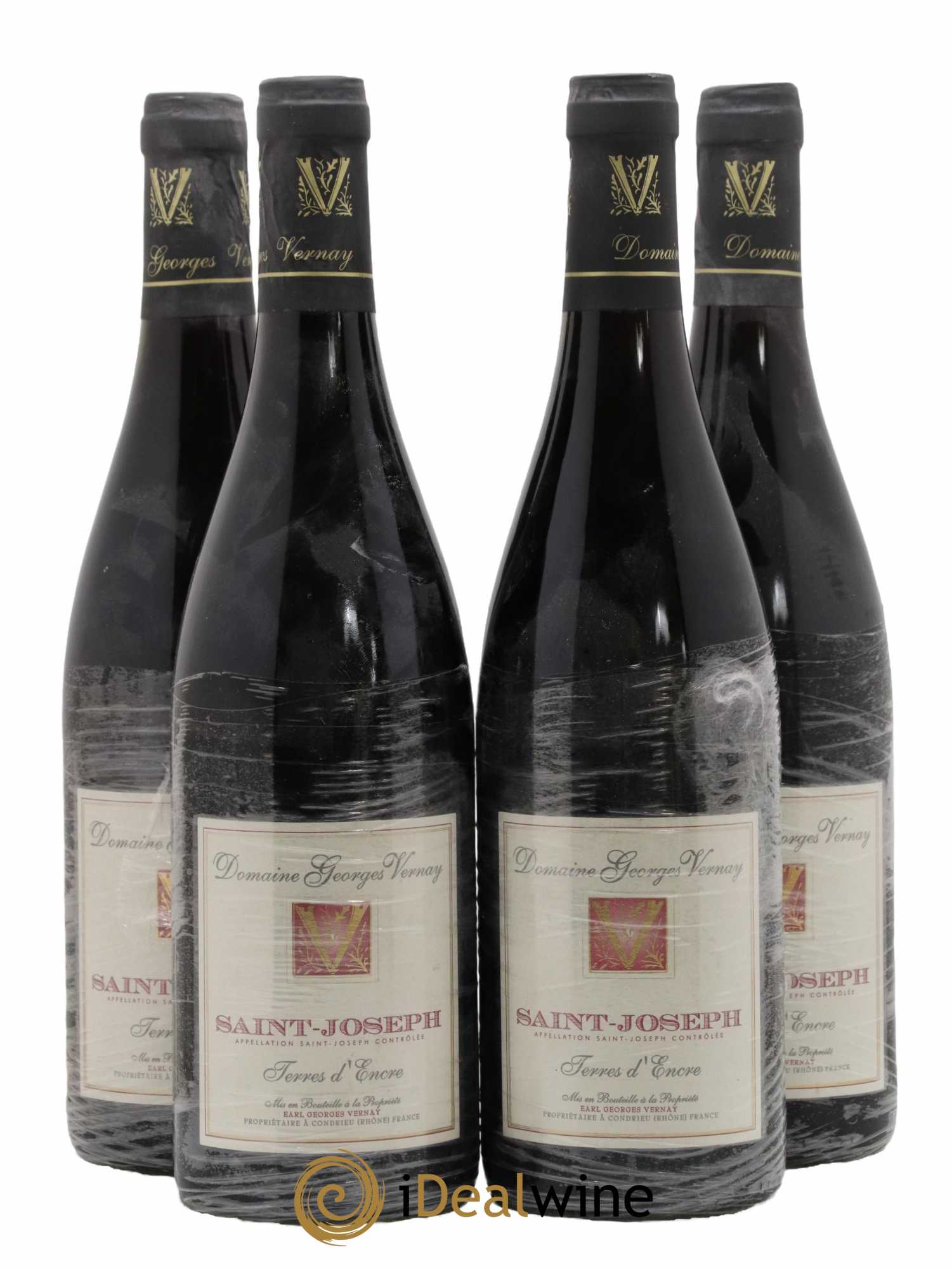 Saint-Joseph Terres d'Encre Georges Vernay 2016 - Lot de 4 bouteilles - 0