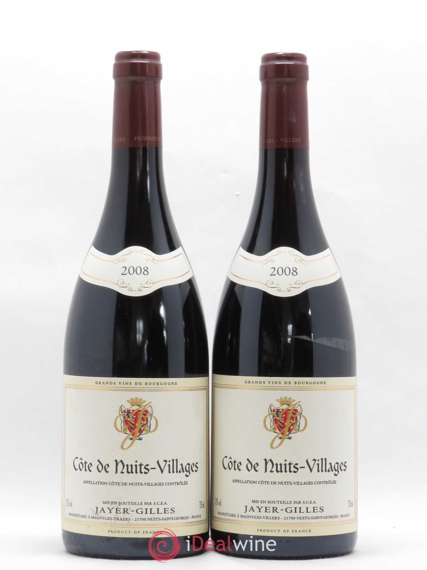 Côte de Nuits-Villages Hoffmann-Jayer (anciennement Jayer-Gilles) 2008 - Lot de 2 bouteilles - 0