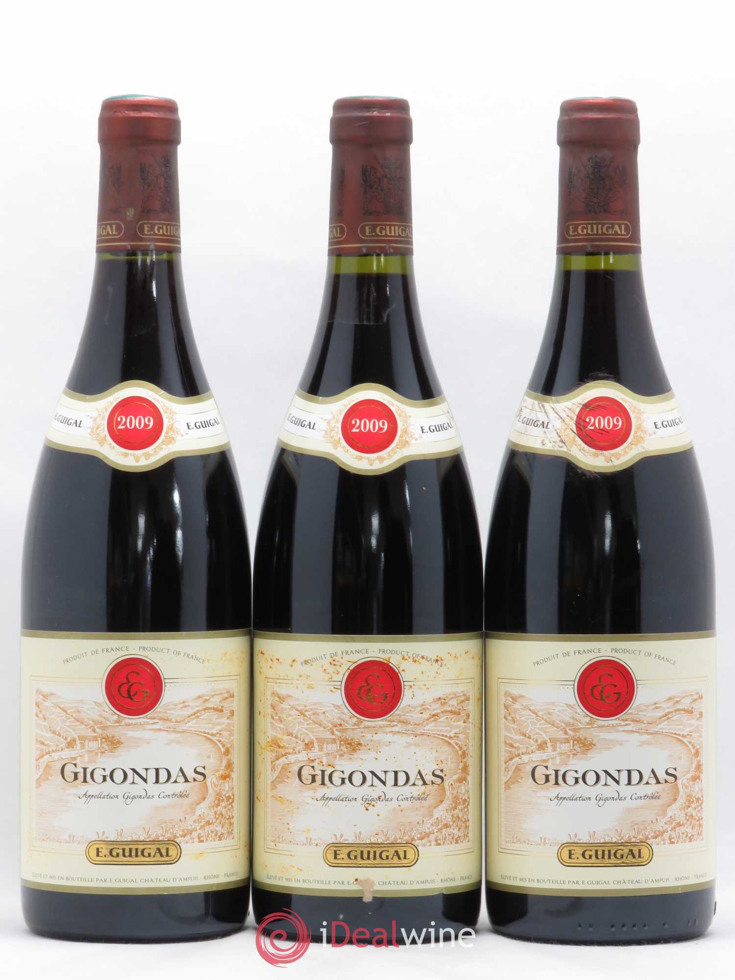 Gigondas Guigal 2009 - Lot de 3 bouteilles - 0