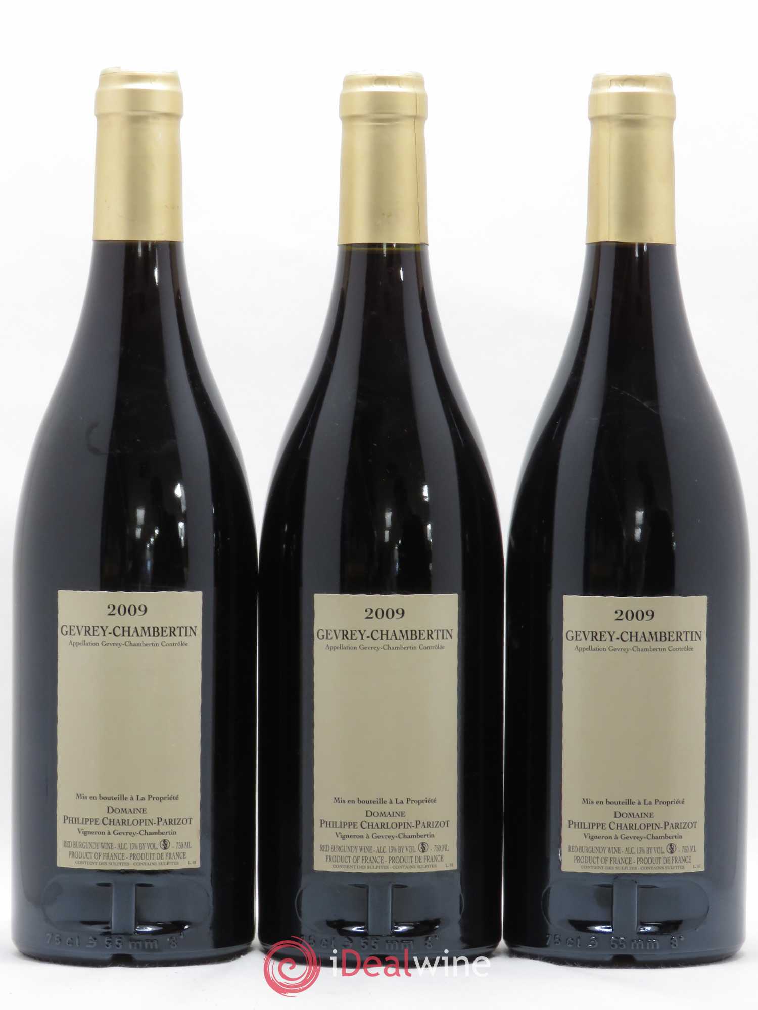 Gevrey-Chambertin Vieilles Vignes Charlopin-Parizot 2009 - Posten von 3 Flaschen - 1