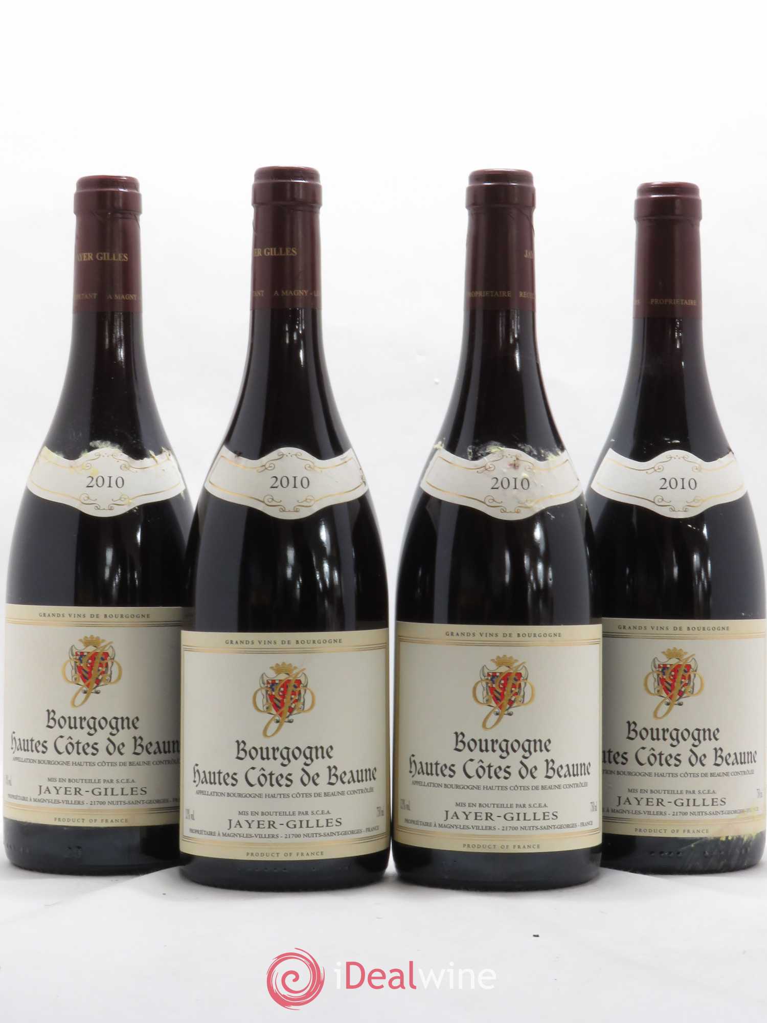 Hautes-Côtes de Beaune Hoffmann-Jayer (anciennement Jayer-Gilles) 2010 - Lot de 4 bouteilles - 0