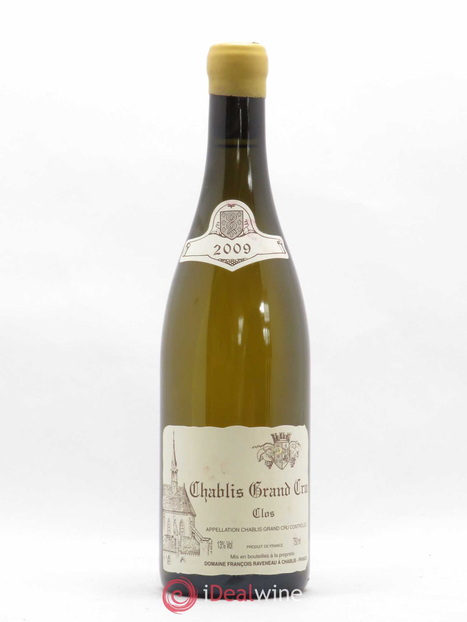 Chablis Grand Cru Clos Raveneau (Domaine) 2009 - Lot de 1 bouteille - 0