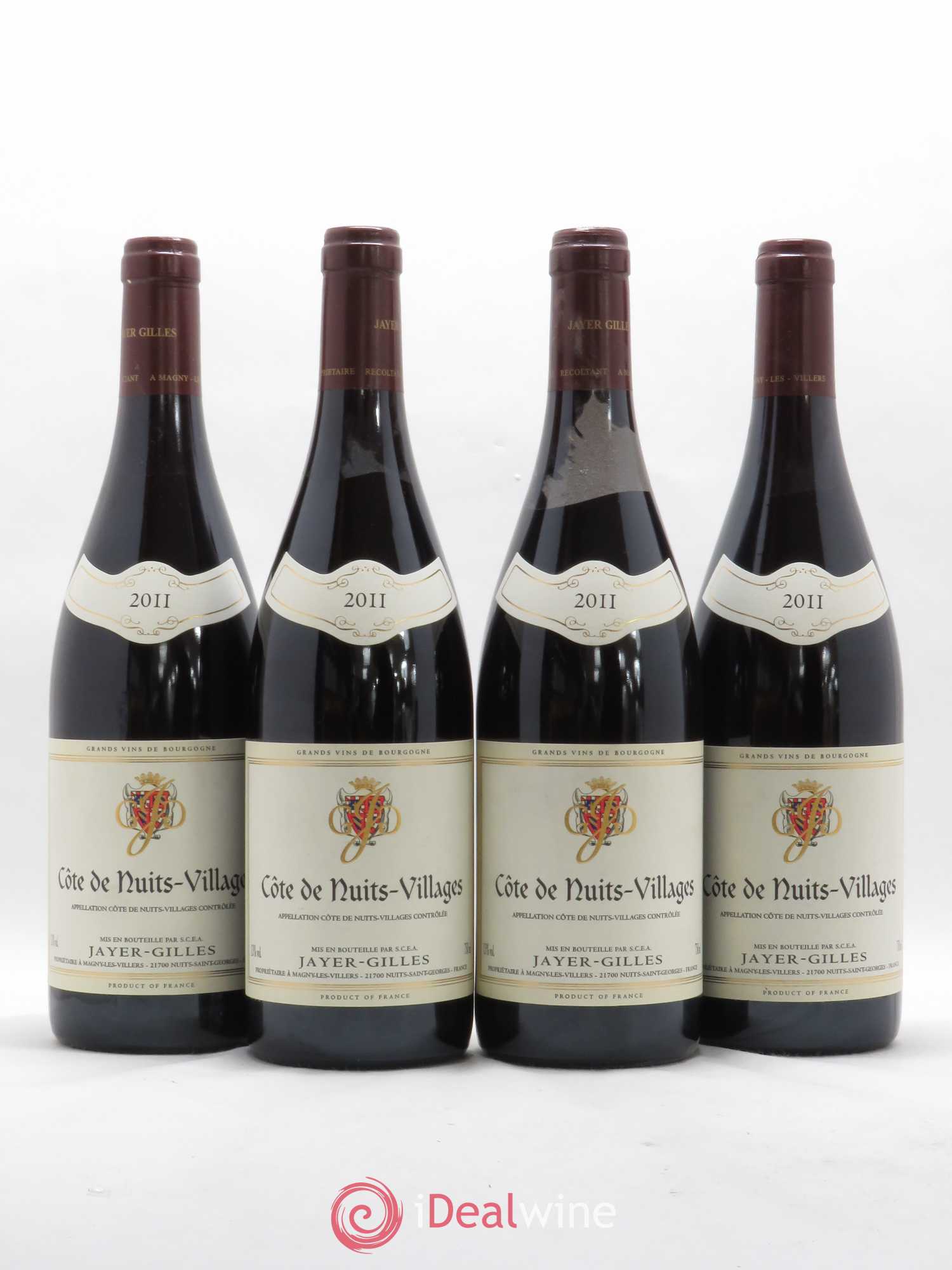 Côte de Nuits-Villages Hoffmann-Jayer (anciennement Jayer-Gilles) 2011 - Lot de 4 bouteilles - 0