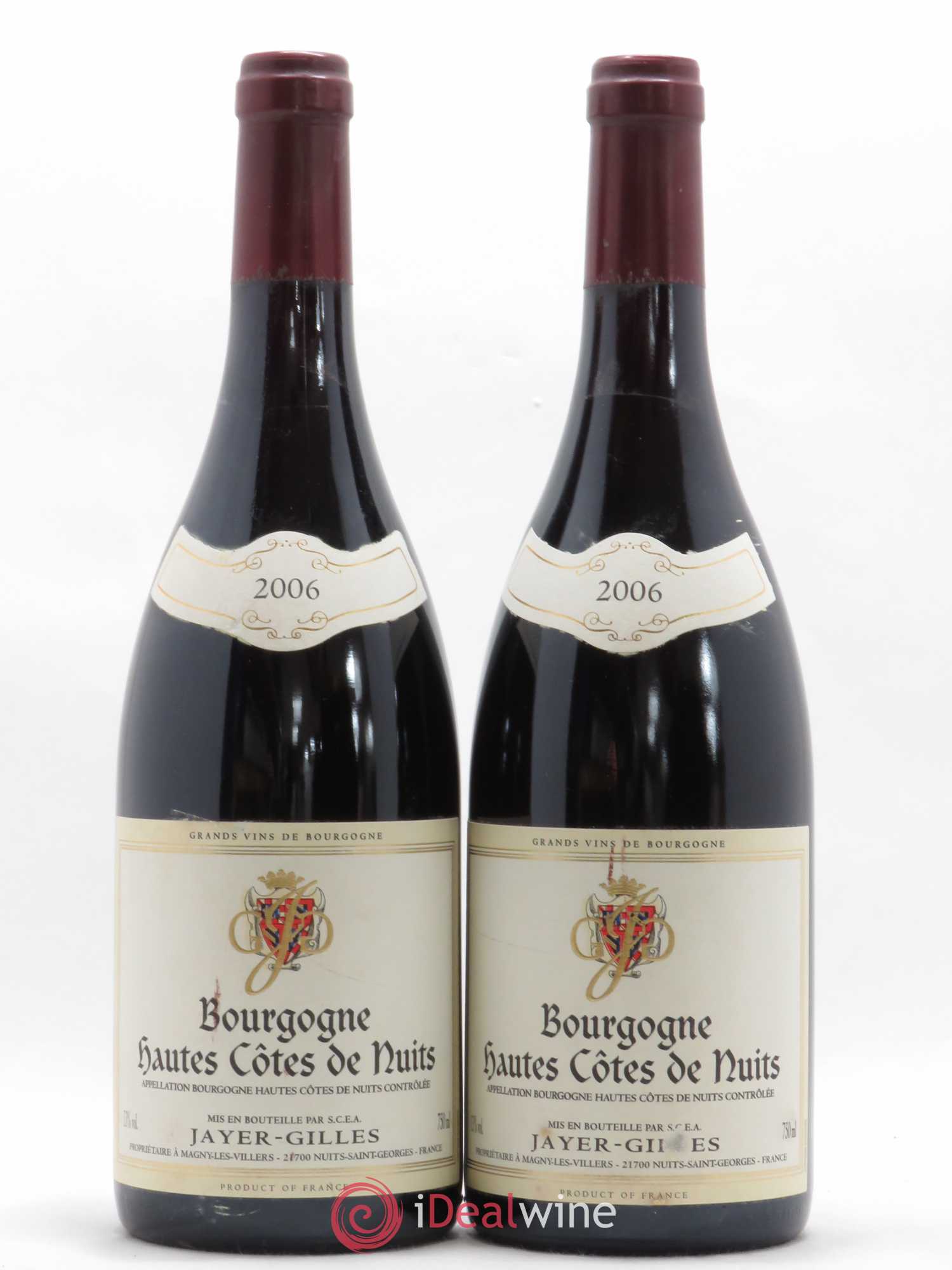 Hautes-Côtes de Nuits Hoffmann-Jayer (anciennement Jayer-Gilles) 2006 - Lot de 2 bouteilles - 0