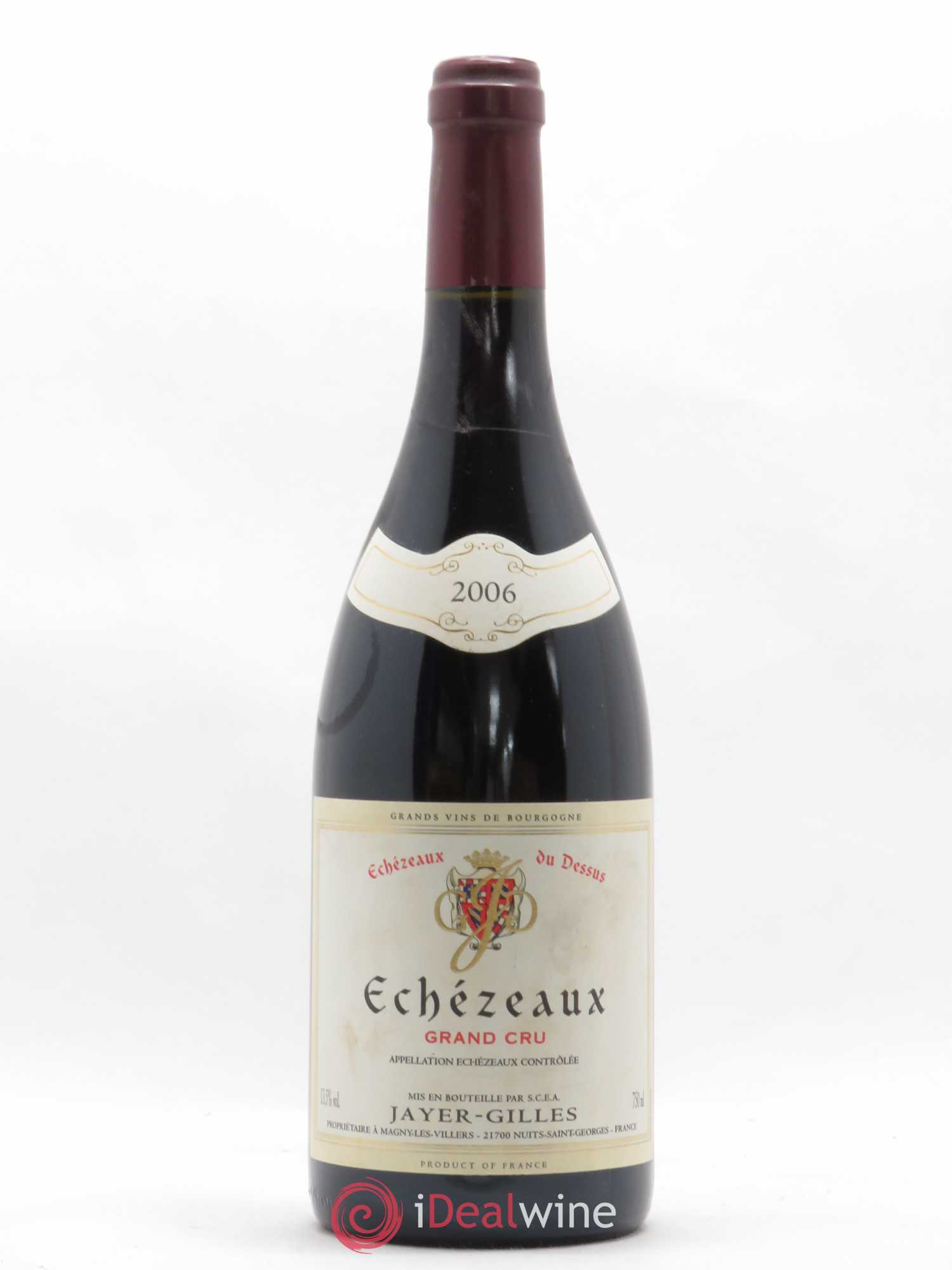 Echezeaux Grand Cru Du Dessus Hoffmann-Jayer (anciennement Jayer-Gilles) 2006 - Lot de 1 bouteille - 0