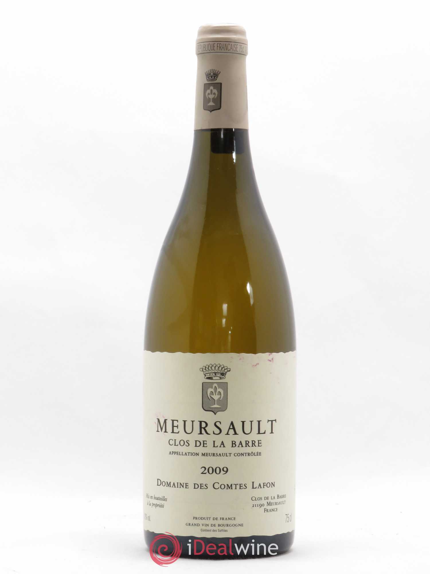 Meursault Clos de la Barre Comtes Lafon (Domaine des) 2009 - Lot de 1 bouteille - 0
