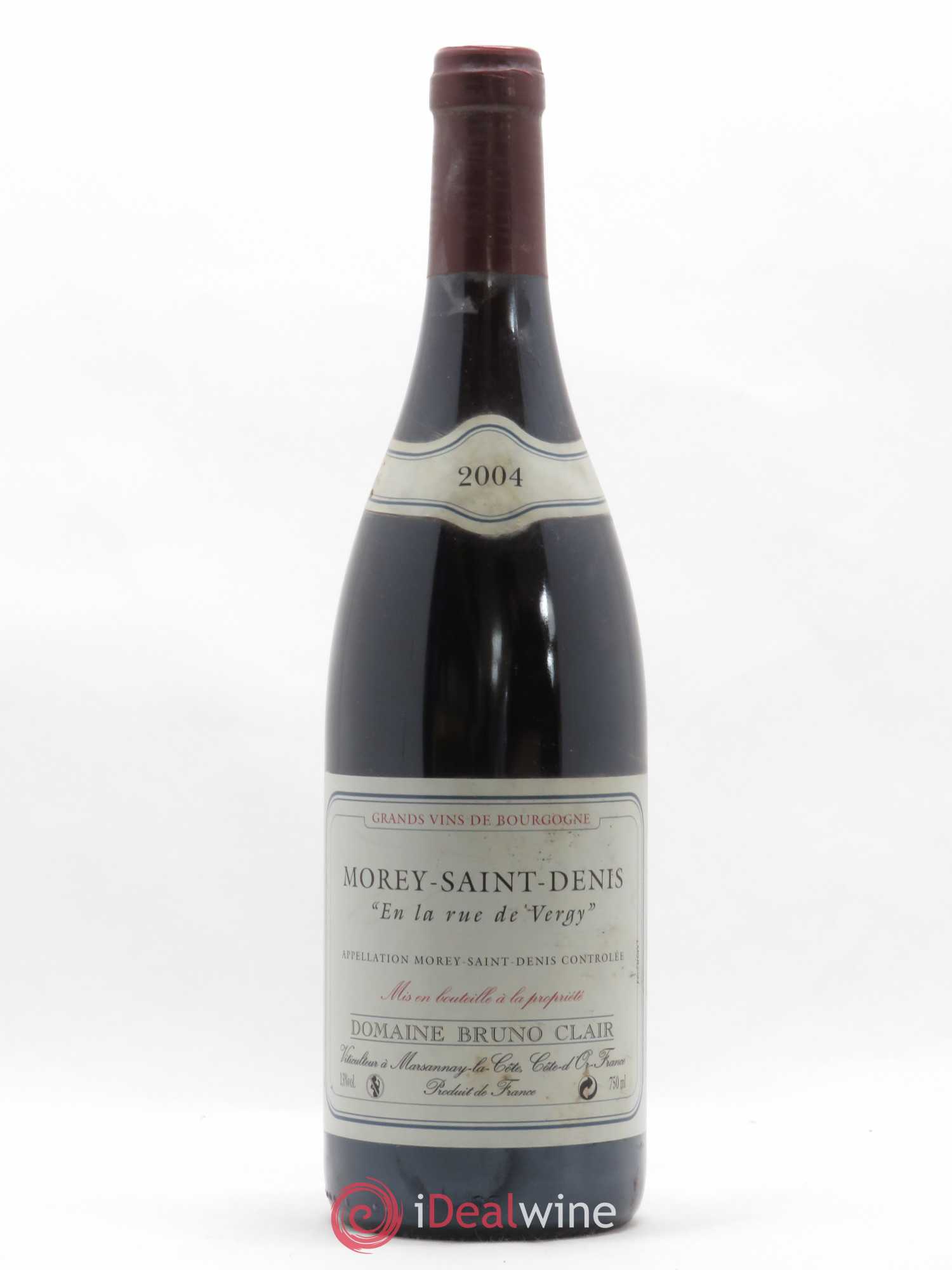 Morey-Saint-Denis En la Rue de Vergy Bruno Clair (Domaine) 2004 - Lot de 1 bouteille - 0