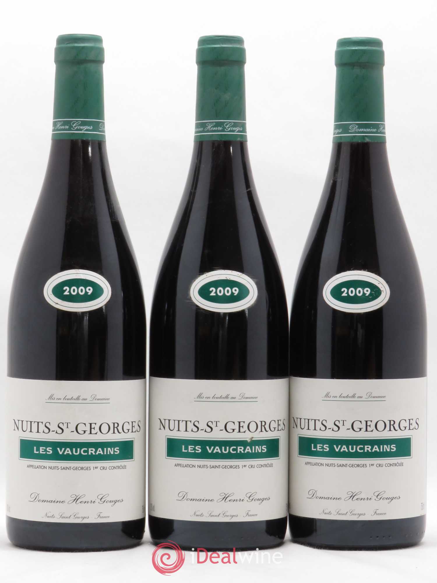 Nuits-Saint-Georges 1er Cru Les Vaucrains Henri Gouges 2009 - Posten von 3 Flaschen - 0
