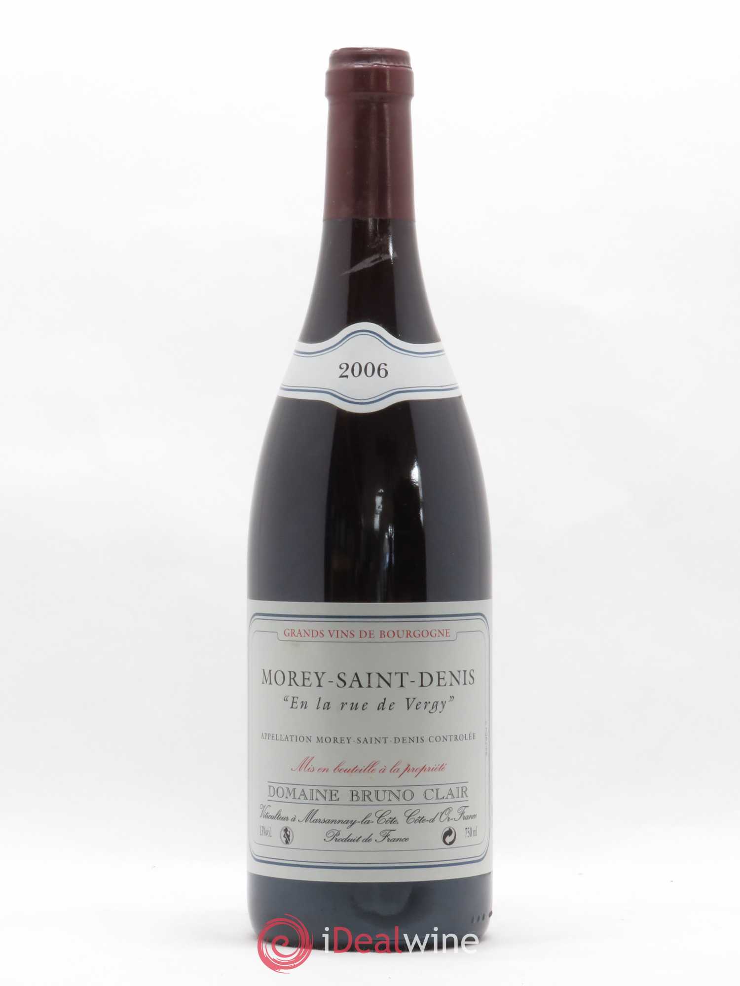 Morey-Saint-Denis En la Rue de Vergy Bruno Clair (Domaine) 2006 - Lot de 1 bouteille - 0