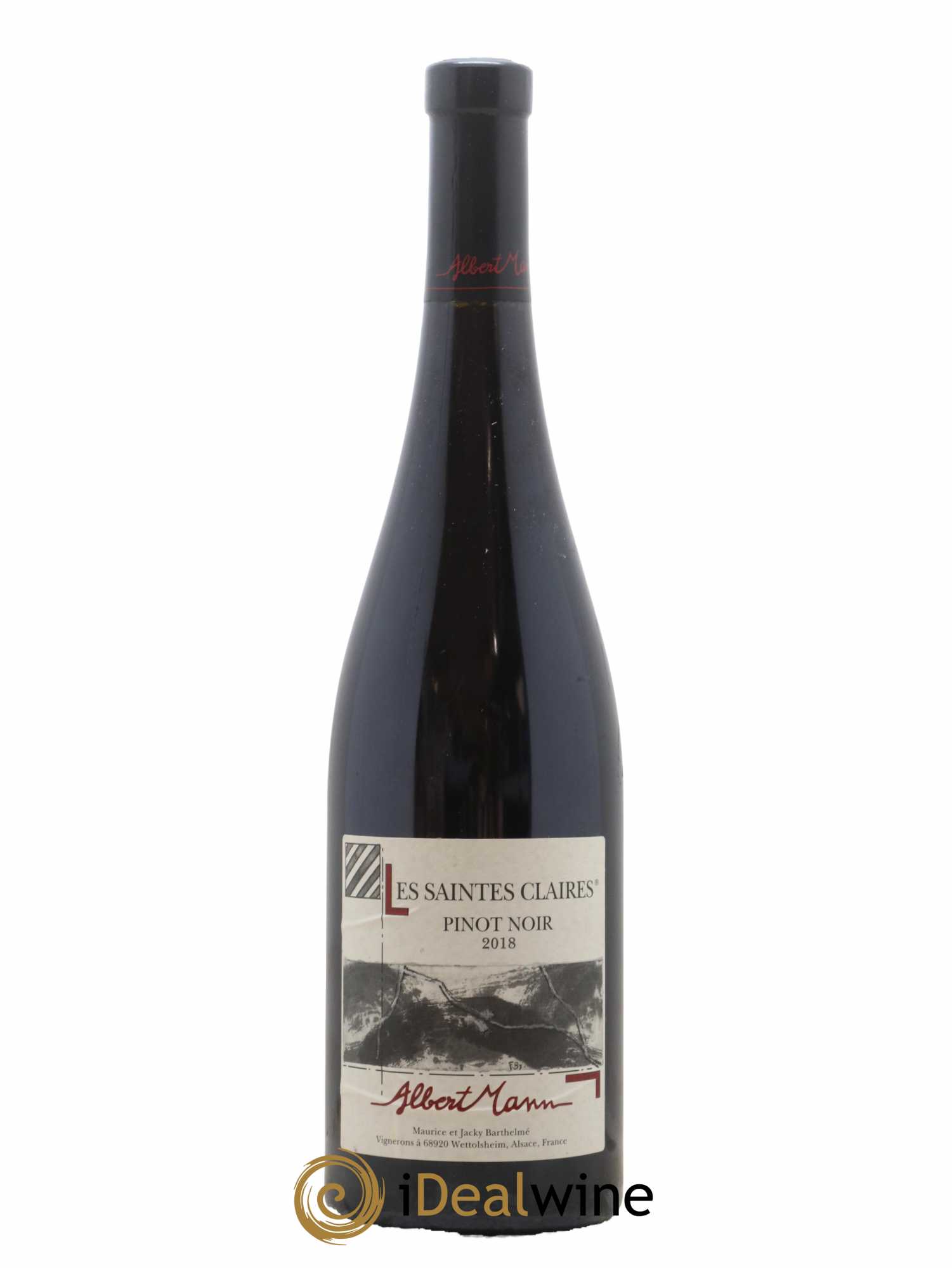 Alsace Pinot Noir Les Saintes Claires Albert Mann 2018 - Lot de 1 bouteille - 0
