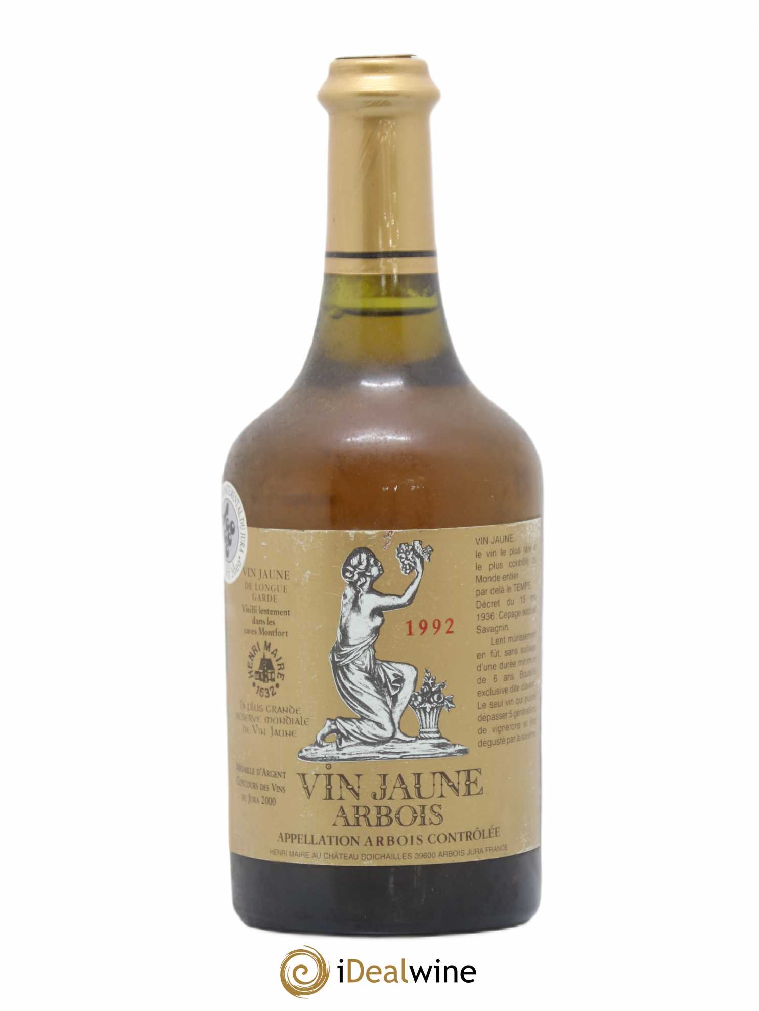 Arbois Vin Jaune Henri Maire 1992 - Lot de 1 bouteille - 0
