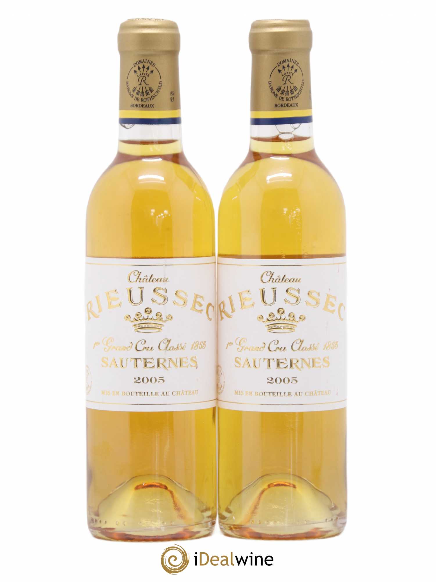Château Rieussec 1er Grand Cru Classé 2005 - Posten von 2 Demi-Flaschen - 0