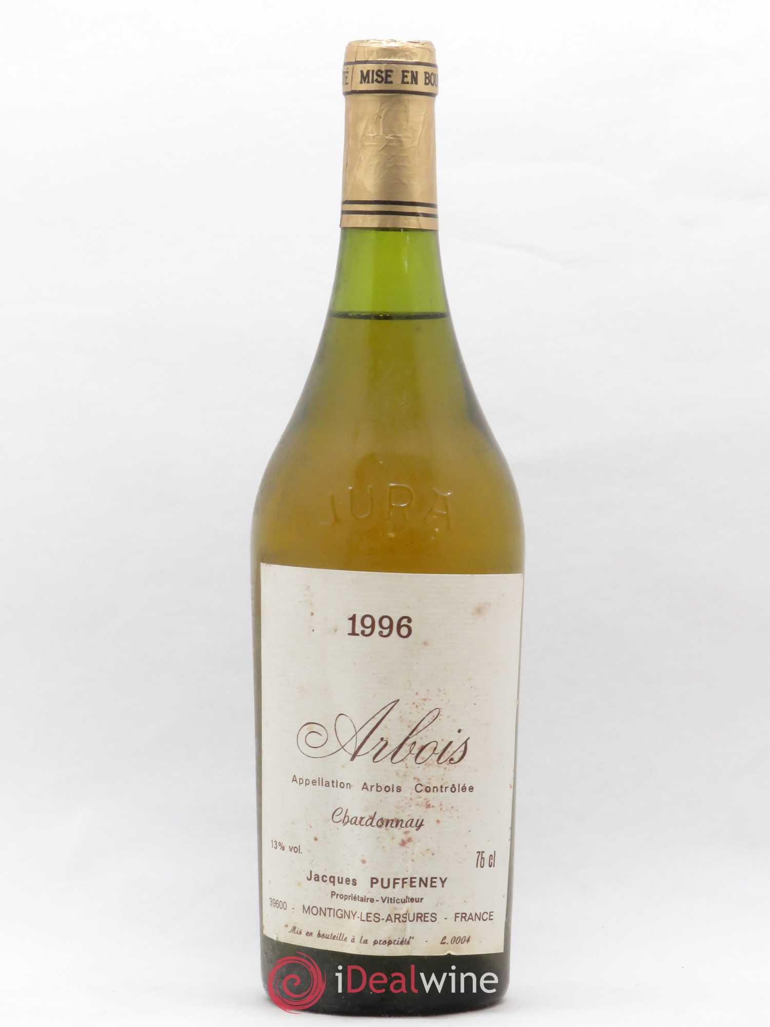 Arbois Chardonnay Jacques Puffeney 1996 - Lot de 1 bouteille - 0