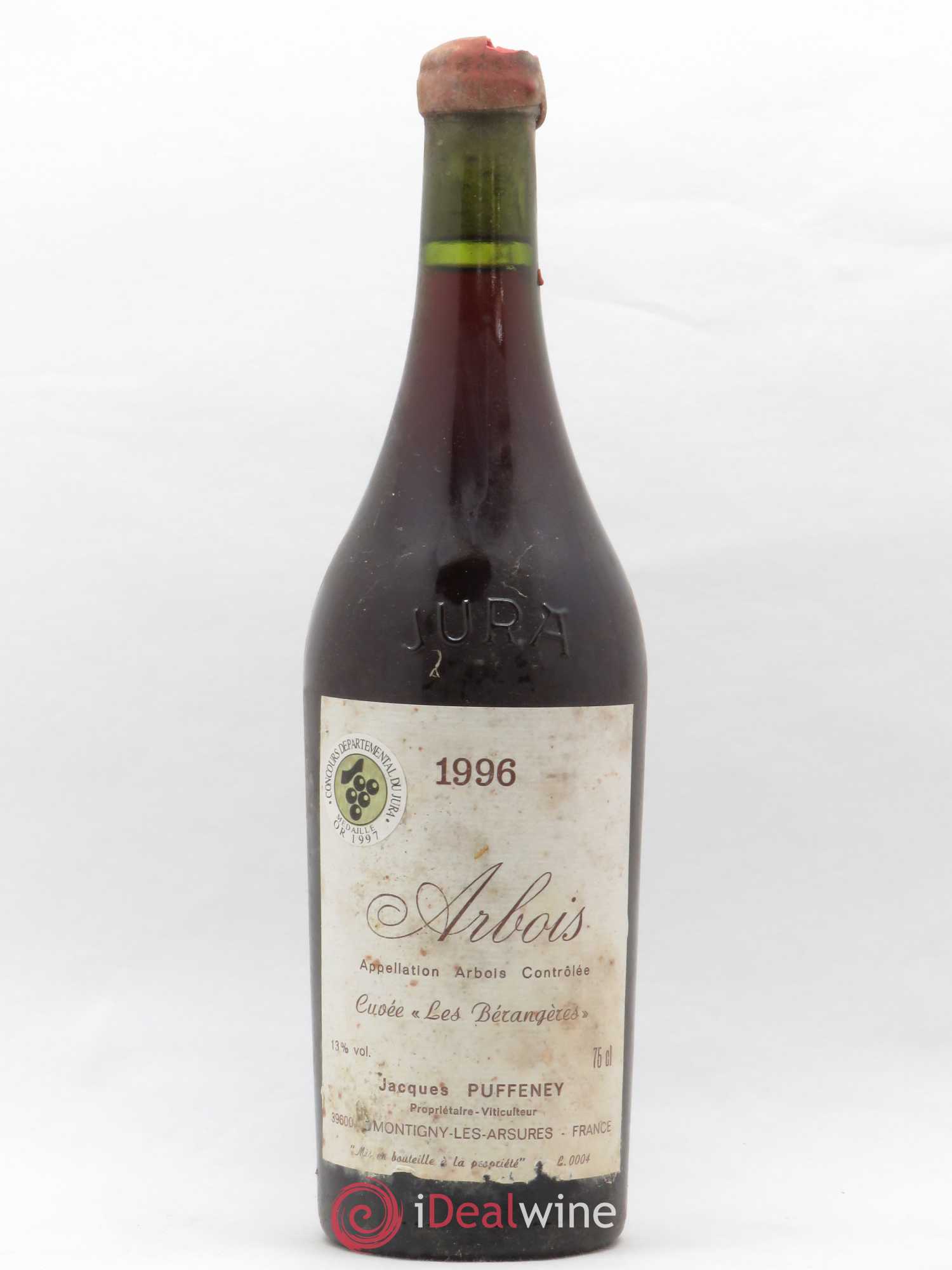 Arbois Trousseau Cuvée Les Bérangères Jacques Puffeney 1996 - Lot de 1 bouteille - 0