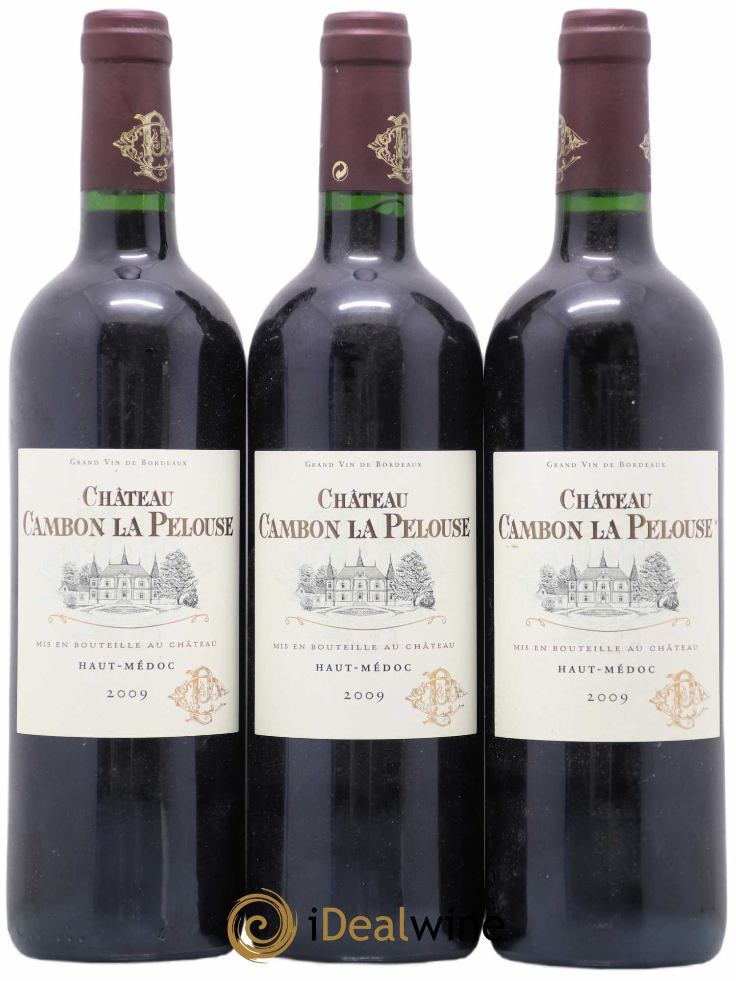 Château Cambon la Pelouse Cru Bourgeois (sans prix de réserve) 2009 - Lot de 3 bouteilles - 0