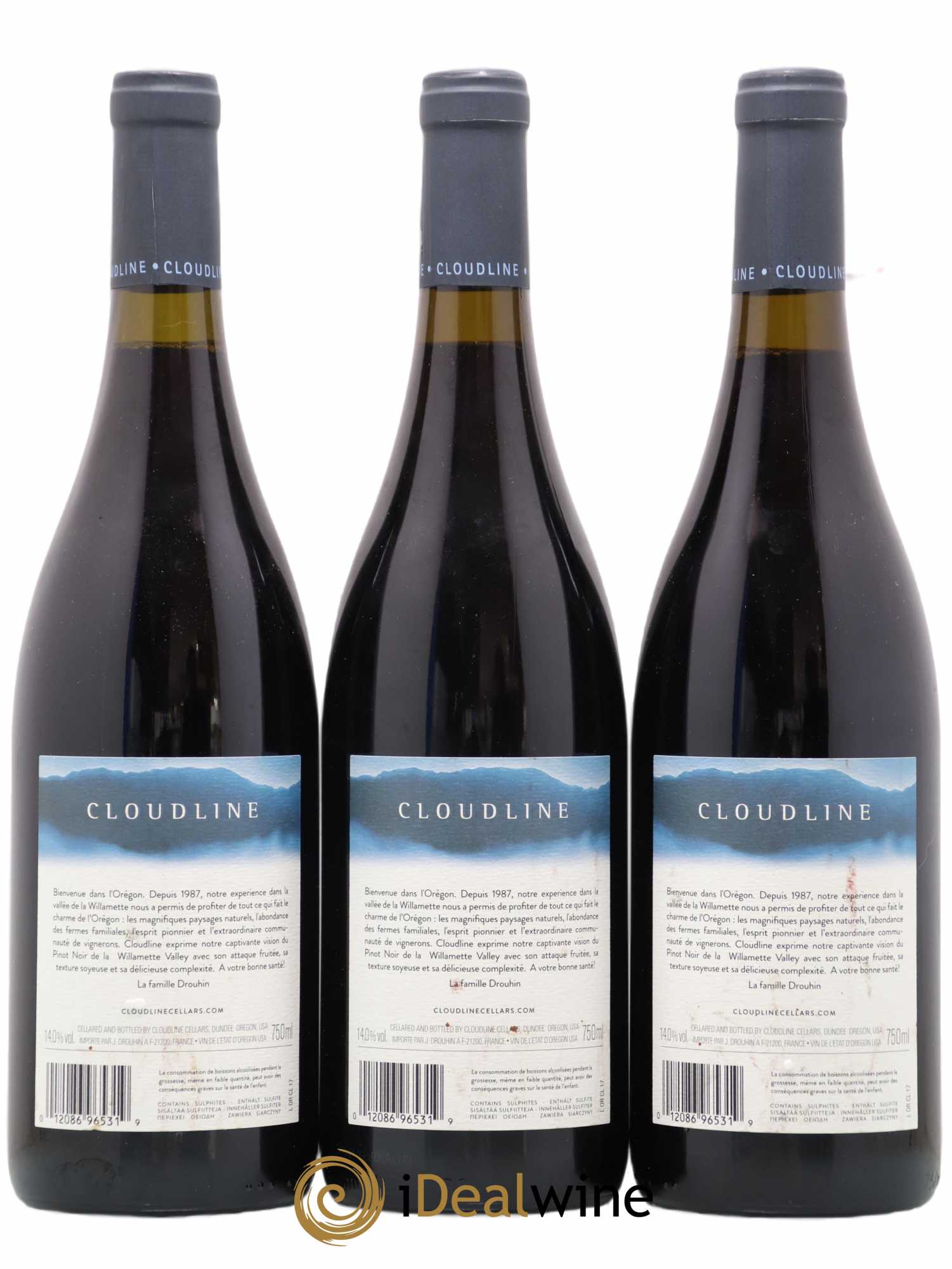 USA Cloudline Famille Drouhin 2018 - Posten von 3 Flaschen - 1