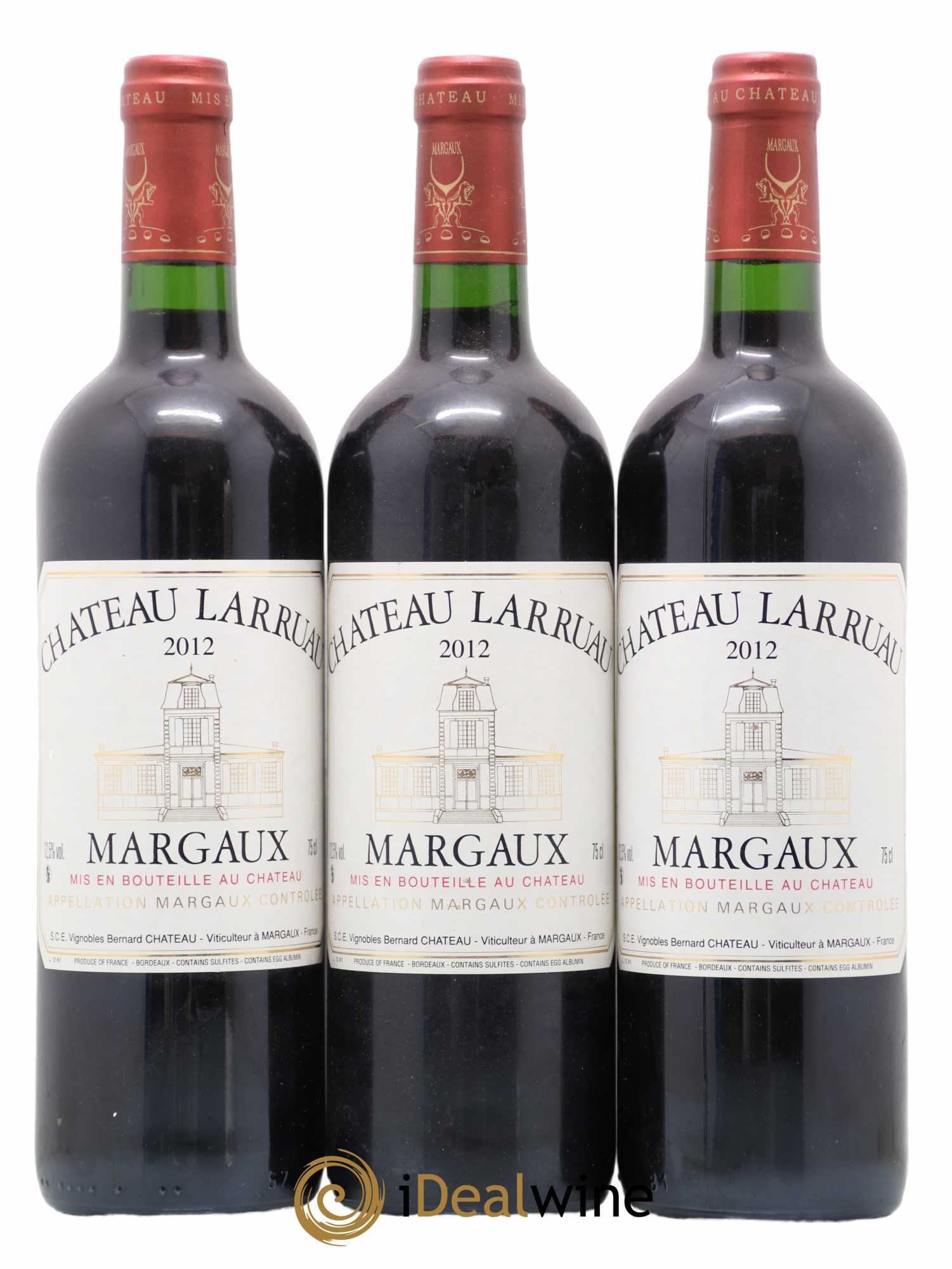 Château Larruau (sans prix de réserve) 2012 - Lot de 3 bouteilles - 0