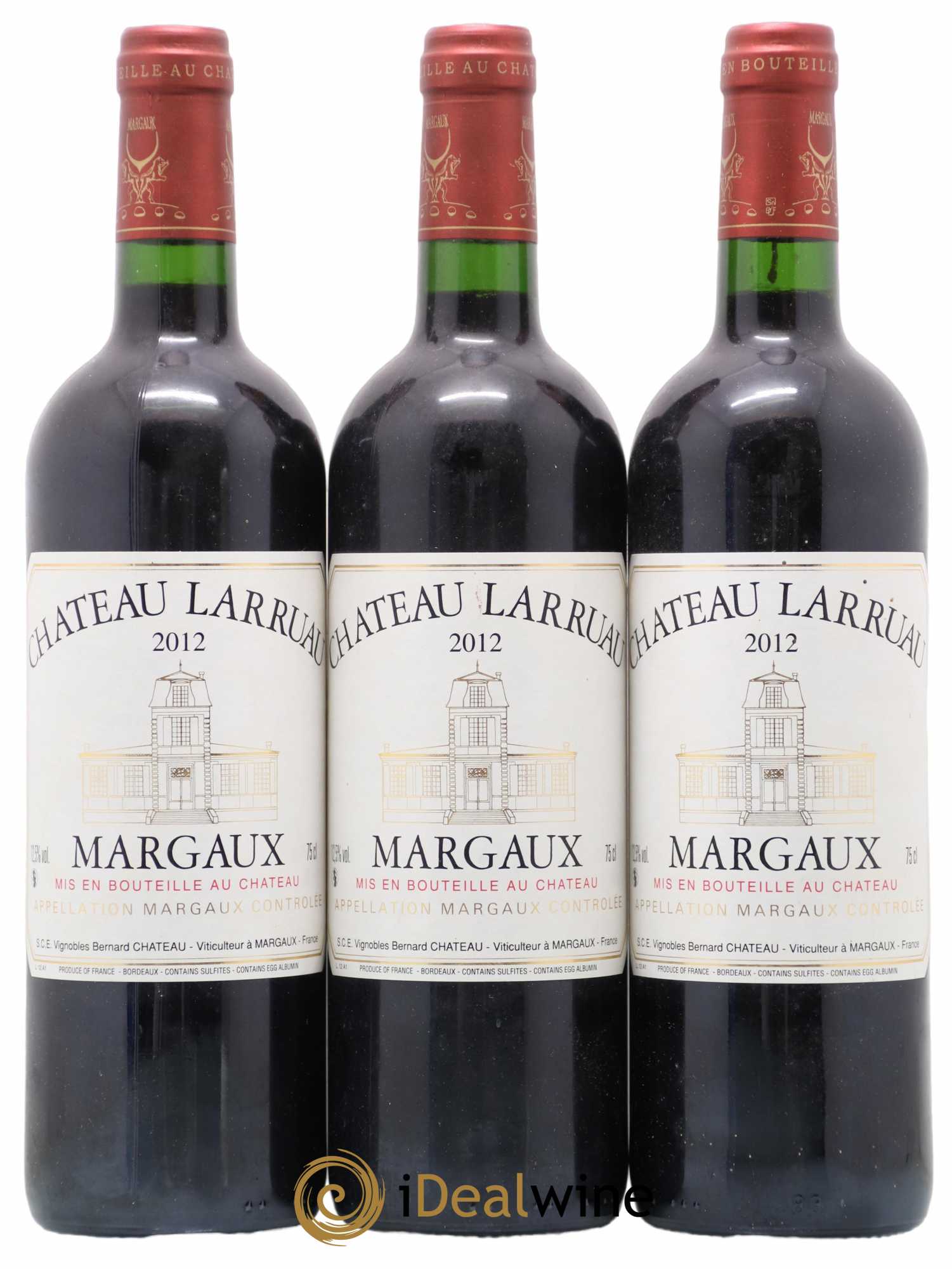 Château Larruau (sans prix de réserve) 2012 - Lot de 3 bouteilles - 0
