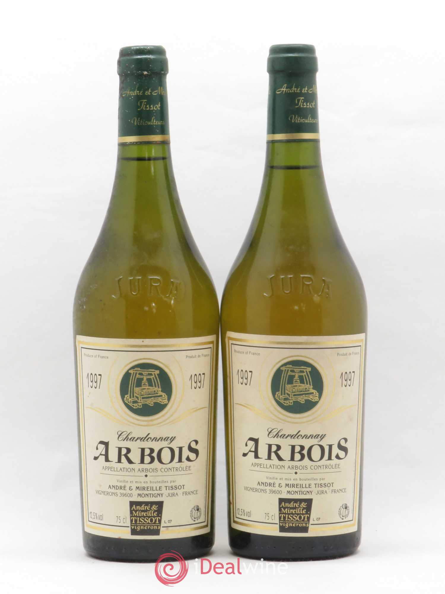 Arbois Chardonnay André et Mireille Tissot 1997 - Posten von 2 Flaschen - 0